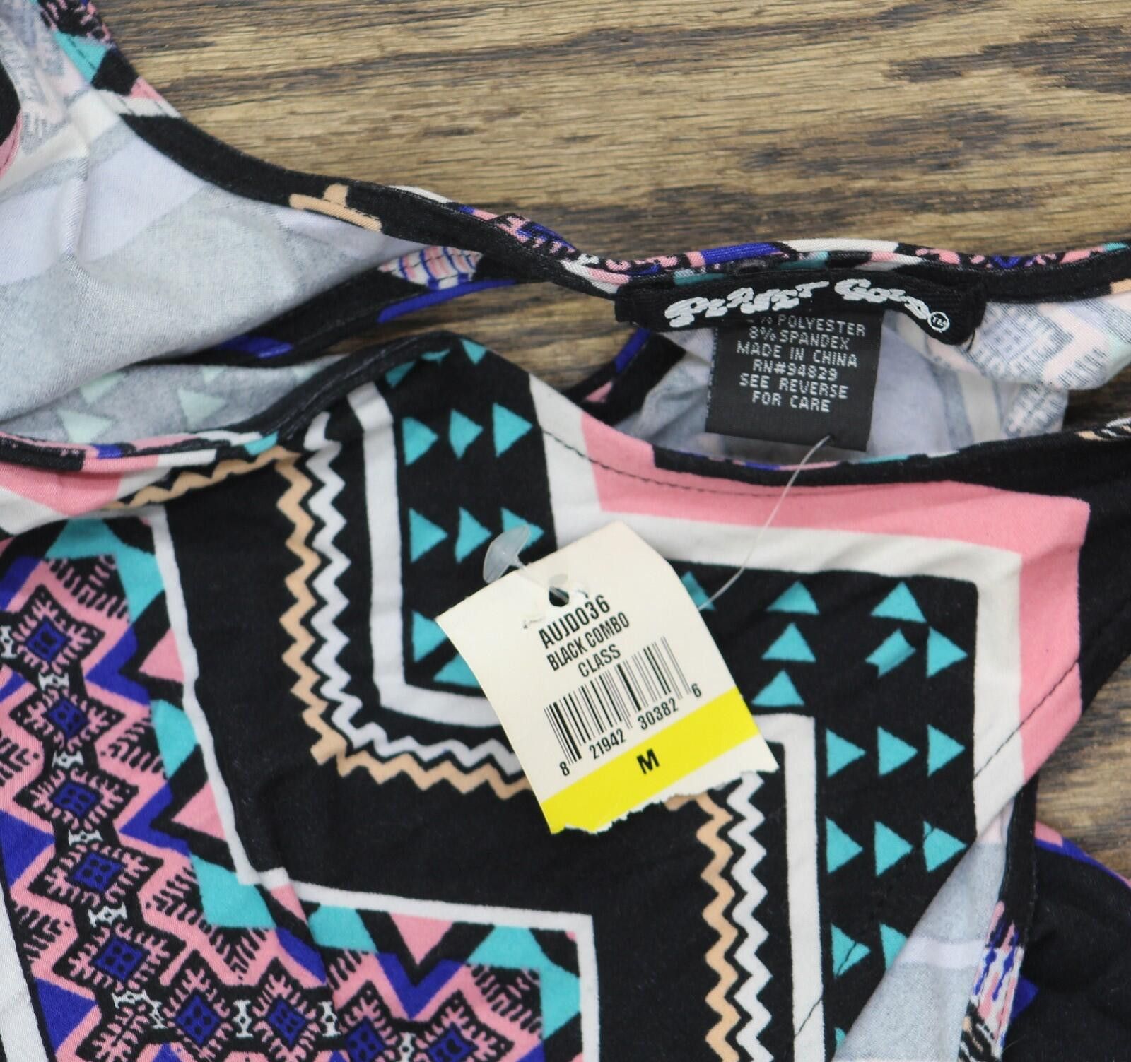 Other Nwt Planet Gold Knit Printed Trapeze Dress Black Combo M Size M / US 6-8 / IT 42-44 - 3 Thumbnail