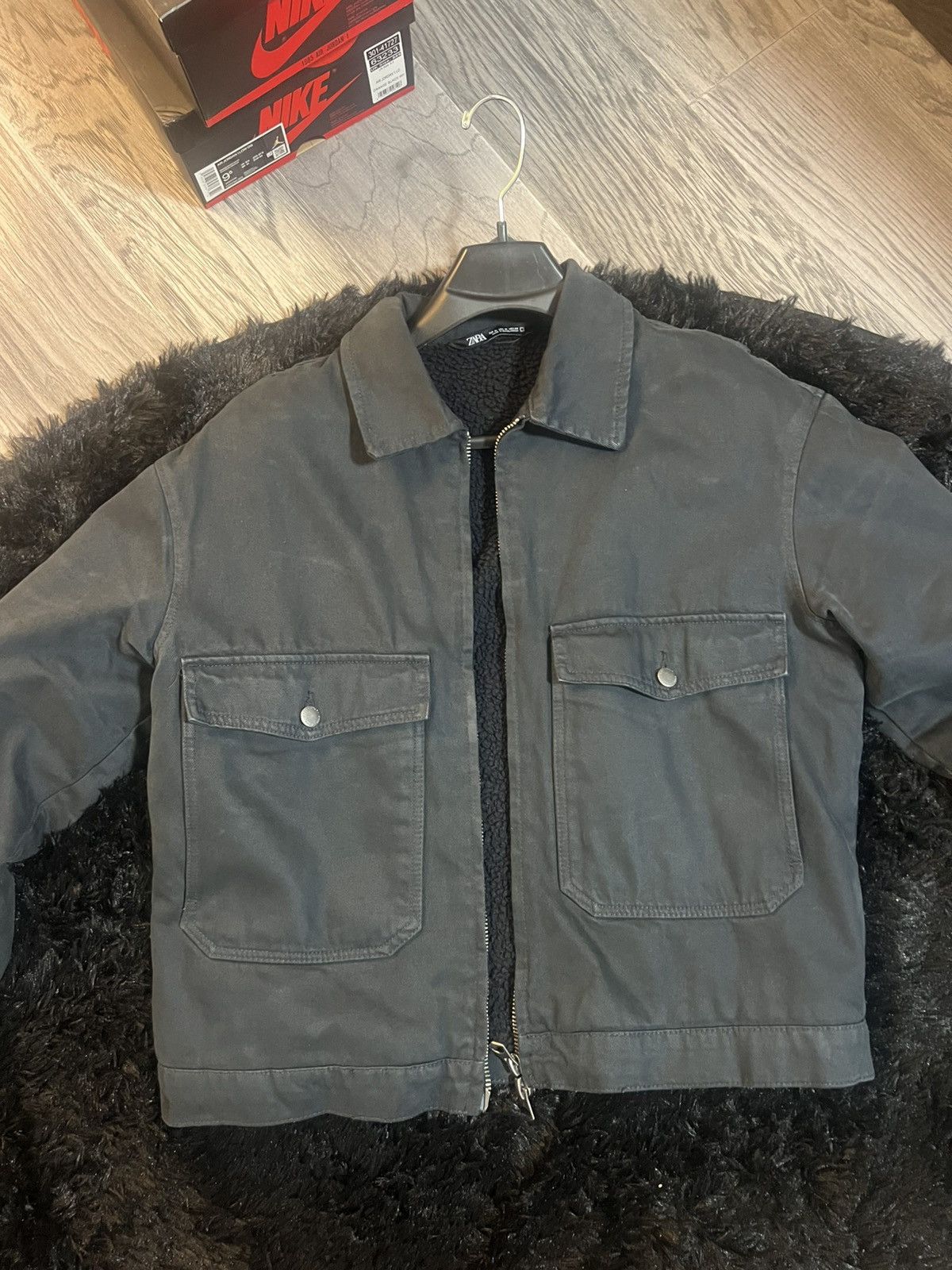 Zara Zara Cropped Workwear Jacket Size US M / EU 48-50 / 2 - 2 Thumbnail