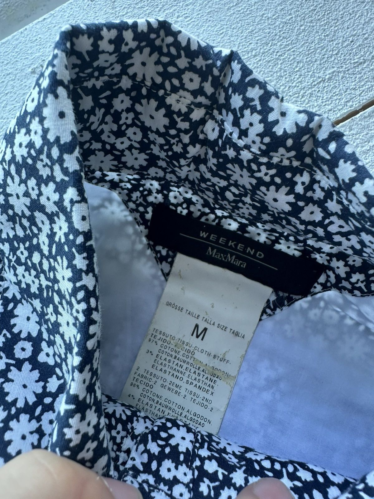 Weekend Max Mara 🚨Vintage Max Mara Women's Weekend FLOWER Print Shirt button Size M / US 6-8 / IT 42-44 - 5 Thumbnail
