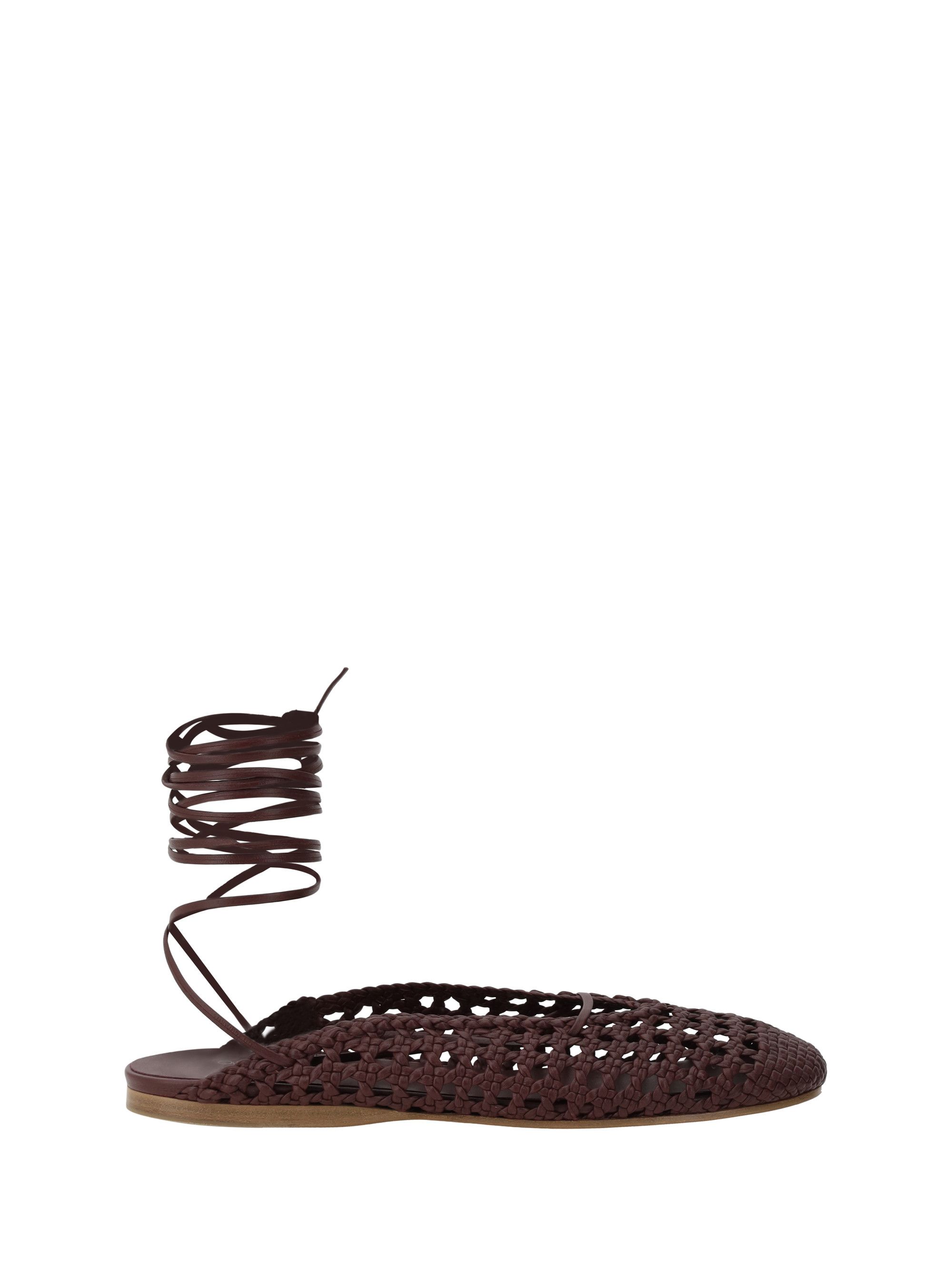 Forte Forte Leather Net-Effect Mule Shoess Shoes, Women's (Size 6)