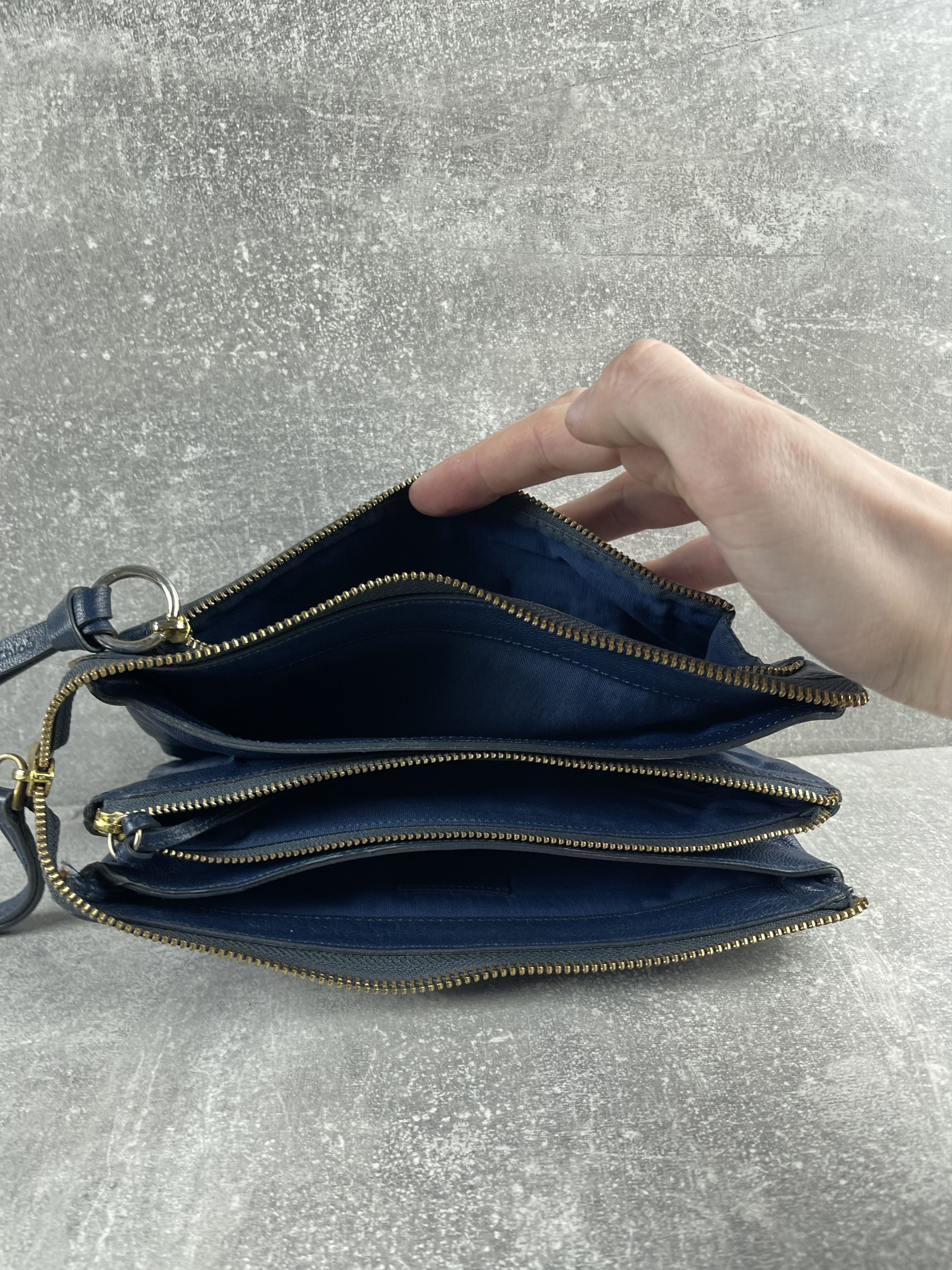 Chloe Chloe vintage 00s leather blue clutch bag wallet italy made Size ONE SIZE - 10 Thumbnail