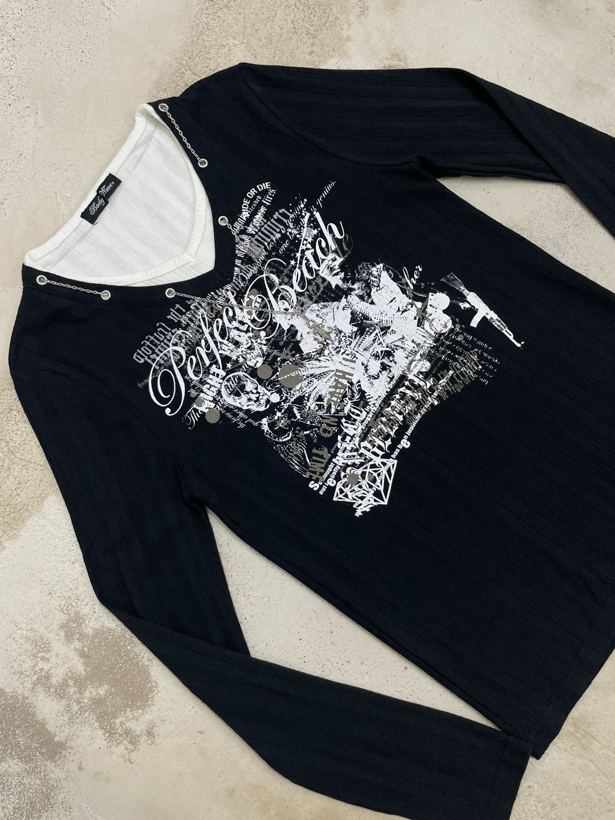 Affliction Body Wave Y2K Layer Affliction Chain Cyber AK47 Wording Size US L / EU 52-54 / 3 - 3 Thumbnail