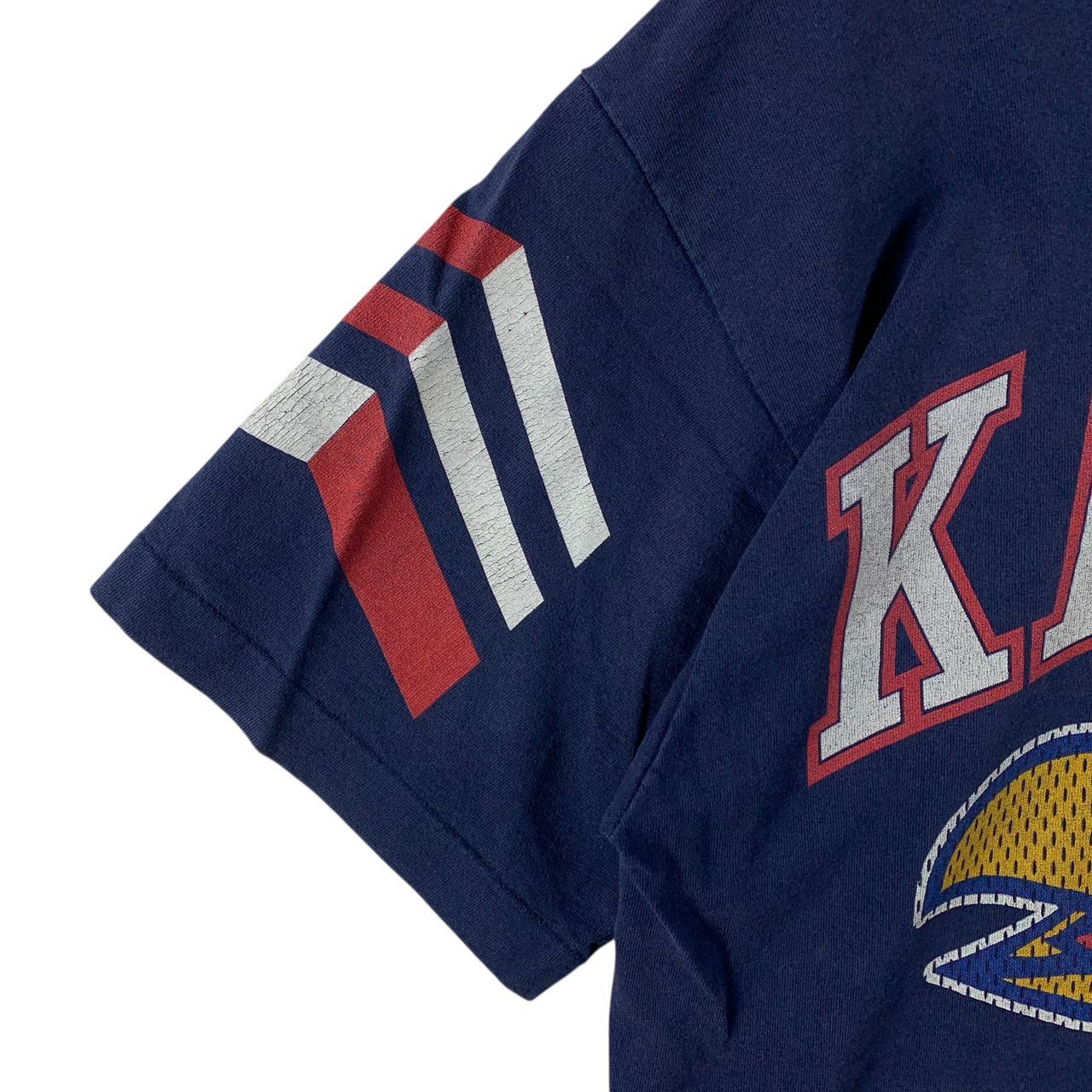 Vintage Vintage KANSAS JAYHAWKS University Big logo tee Size US L / EU 52-54 / 3 - 6 Thumbnail