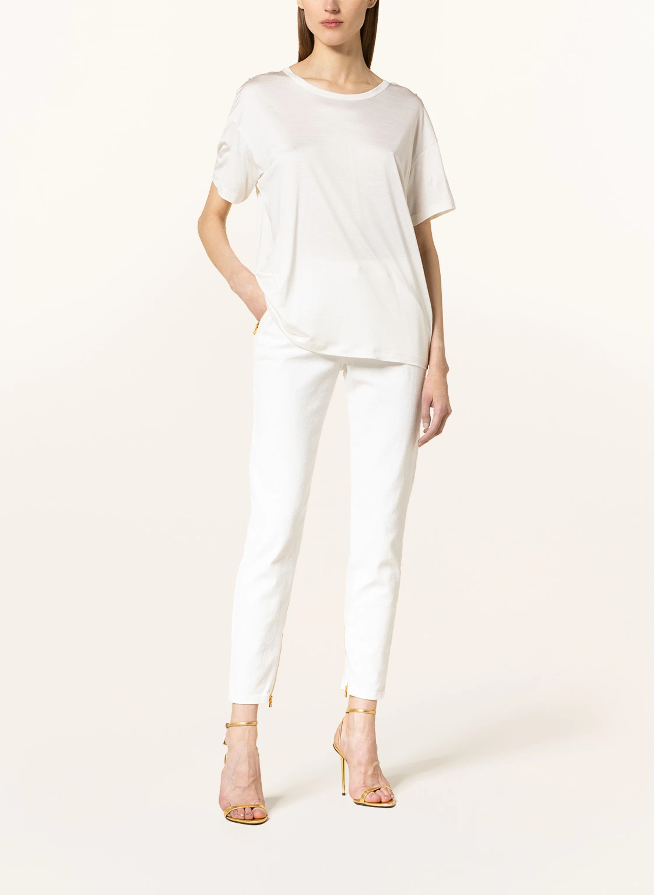 Tom Ford o1y0226 Crewneck T-Shirt in White Size S / US 4 / IT 40 - 2 Thumbnail