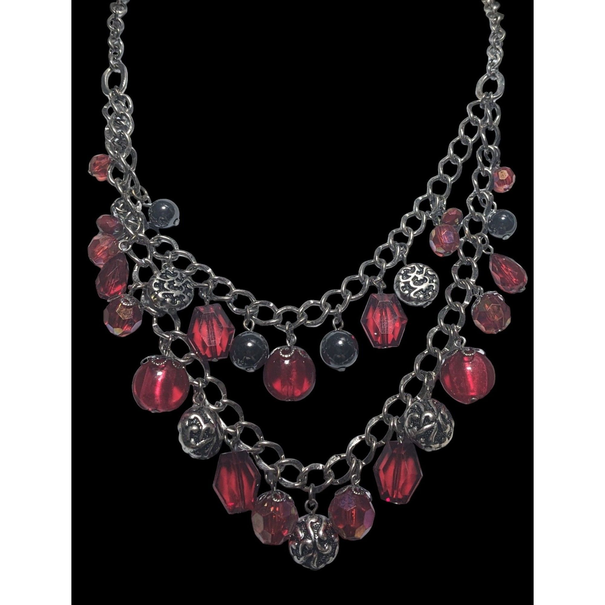 Other Gothic Vampire Multilayer Gemmed Necklace Size ONE SIZE - 2 Thumbnail