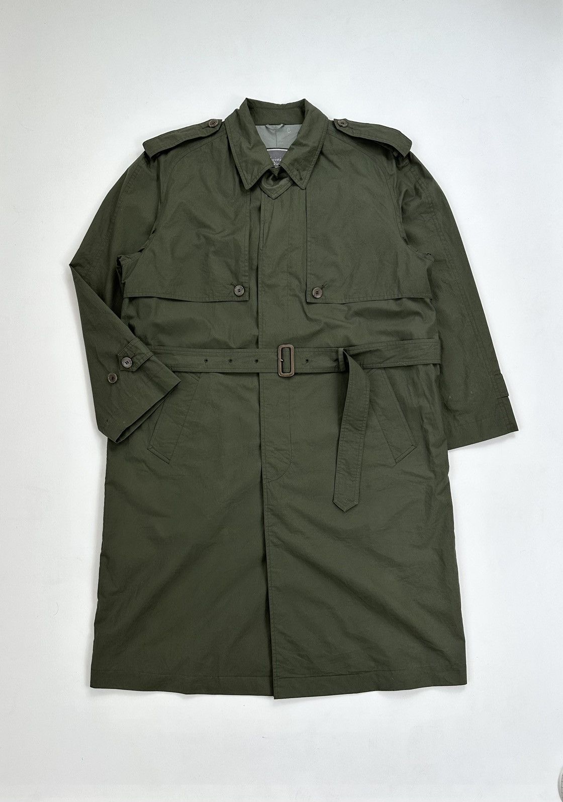 Christian Dior Monsieur Christian Dior Olive Green TrenchCoat Military Outerwear Size US L / EU 52-54 / 3 - 2 Thumbnail