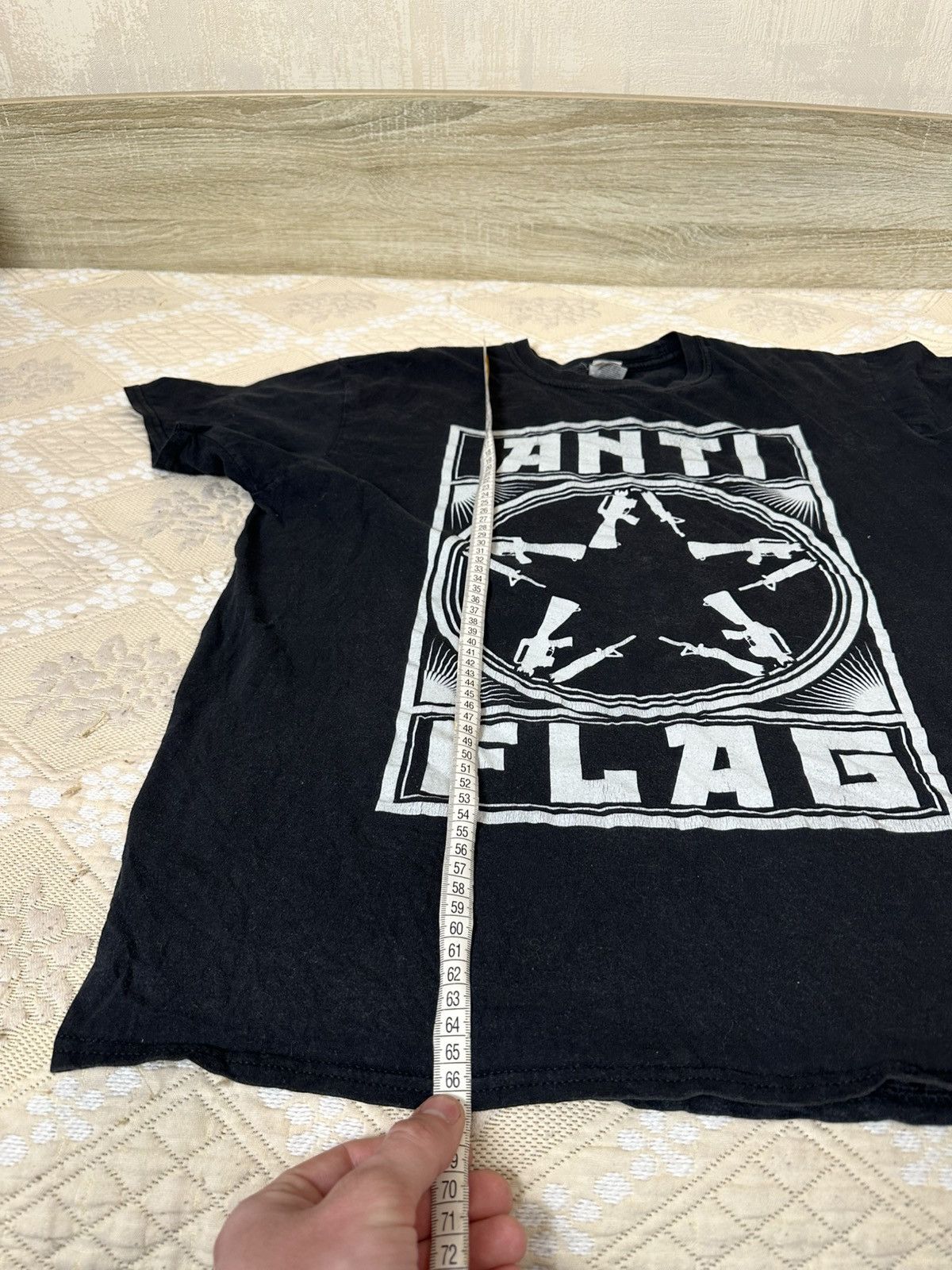 Band Tees 🔥 Anti Flag Pentagram Metal Band 90s Vintage T Shirt Punk Size US XL / EU 56 / 4 - 10 Thumbnail