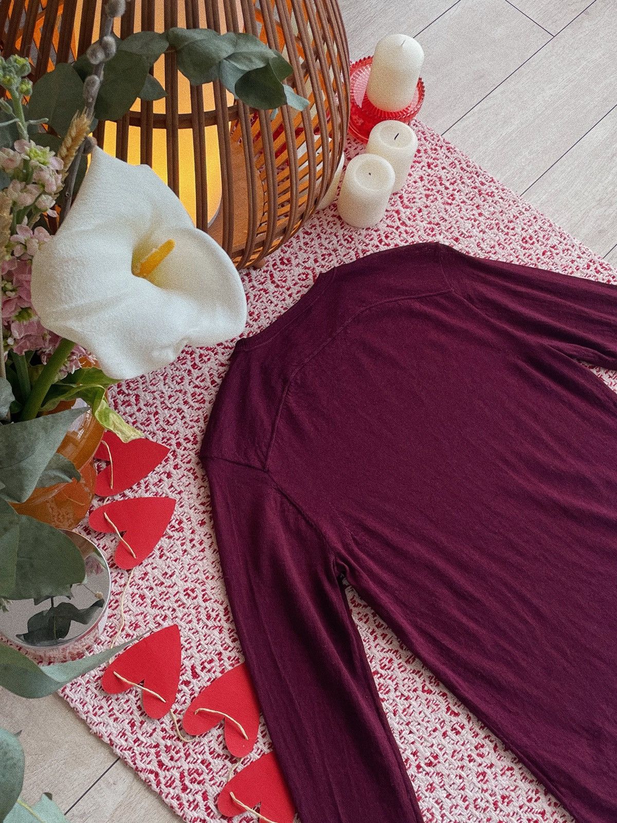 Acne Studios Acne Studios “Kurt” Burgundy Merino Sweater Size XS / US 0-2 / IT 36-38 - 13 Thumbnail