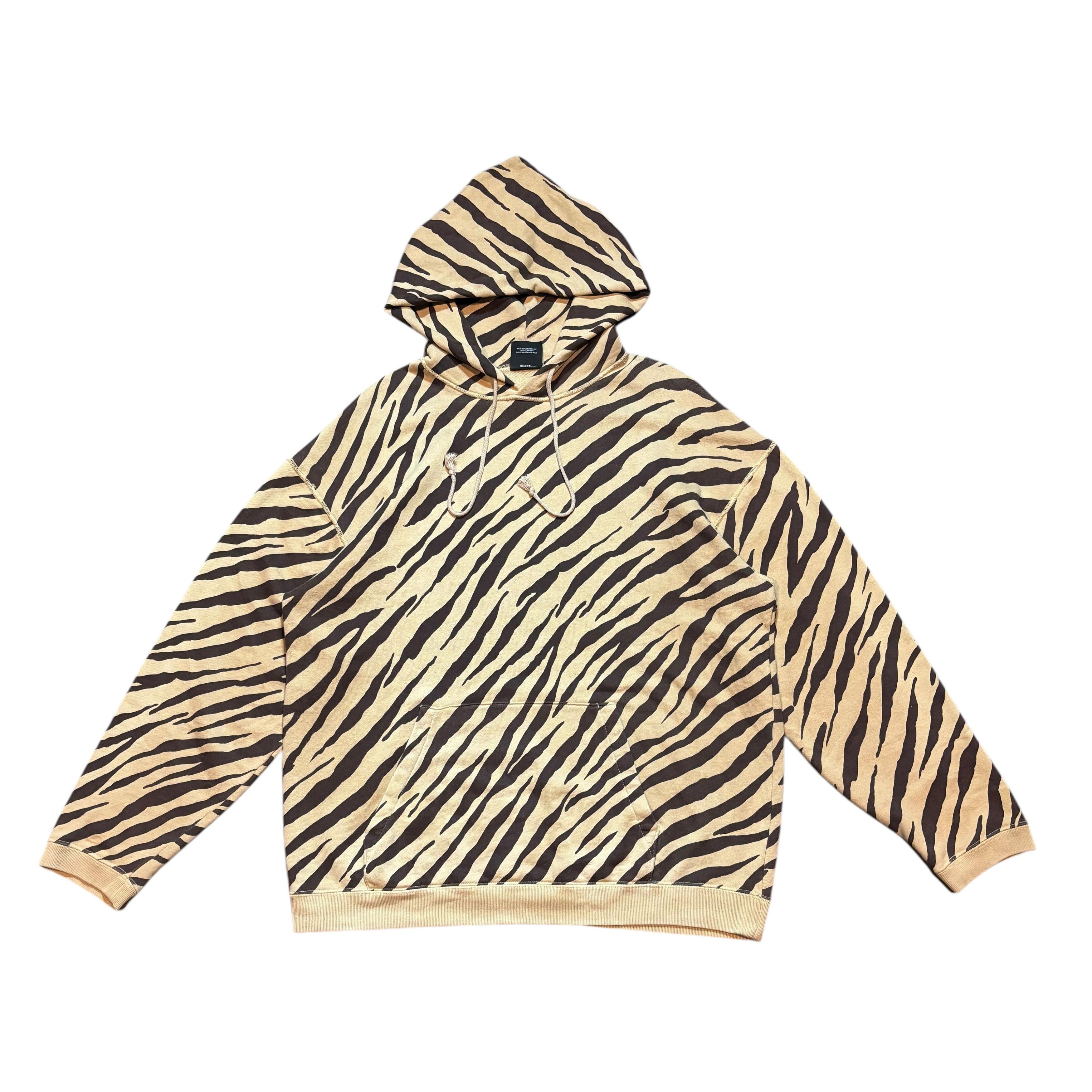 Beams Japan Beams Tiger Striped Printed Pullover Hoodie Sweatshirt japan Size US M / EU 48-50 / 2 - 1 Thumbnail