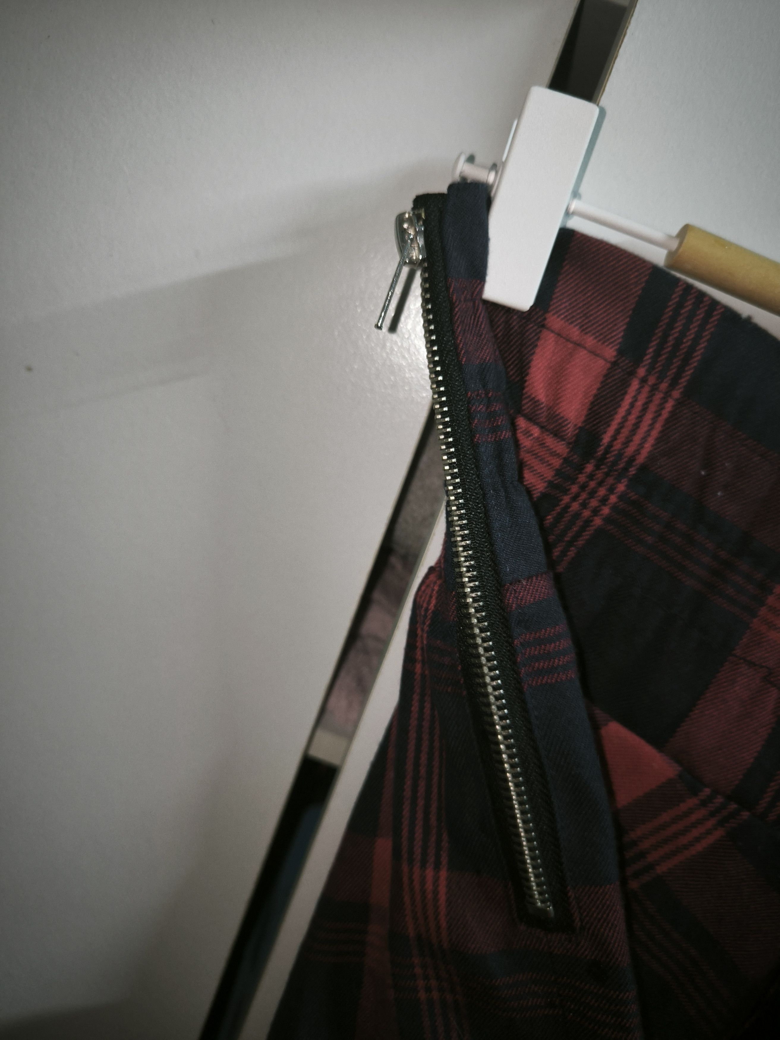 Japanese Brand × Seditionaries Red Blue Plaid Tartan Bondage By Hell Cat Punks Mini Skirt Size 30" / US 8 / IT 44 - 7 Thumbnail