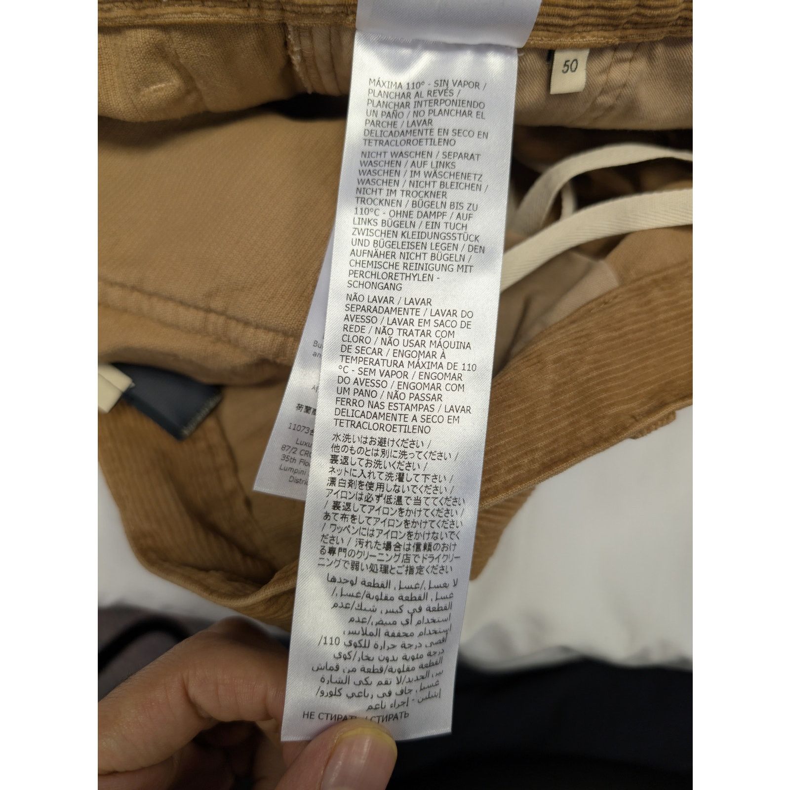 Gucci o1rshd1 Dyed Wash Velvet W/Melton Pant in Vintage Camel Size US 34 / EU 50 - 16 Thumbnail