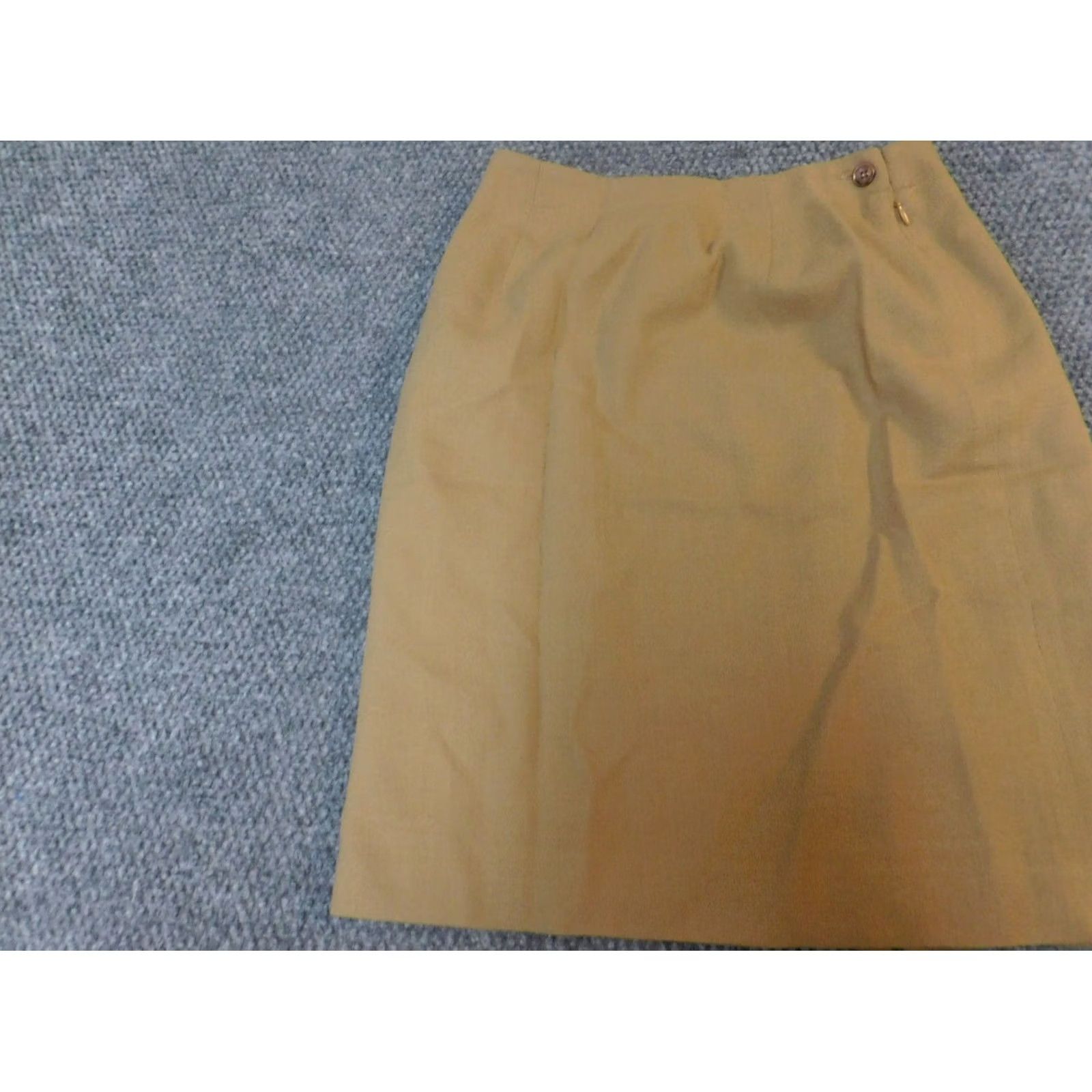 Jones New York Jones New York Skirt Womens 4 Brown A-Line Zip Wool Knee Length Zipper Lined Modern Casual Regular Knit Wool 4 Brown Womens Size 27" / US 4 / IT 40 - 3 Thumbnail