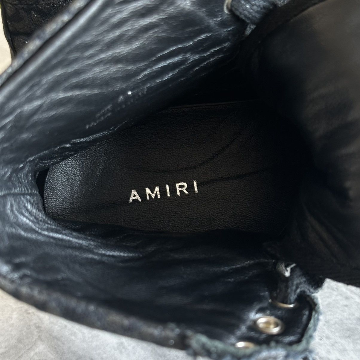 Amiri Amiri Sunset Glitter Leopard Black High Top Canvas Sneakers Size US 8 / EU 41 - 8 Thumbnail