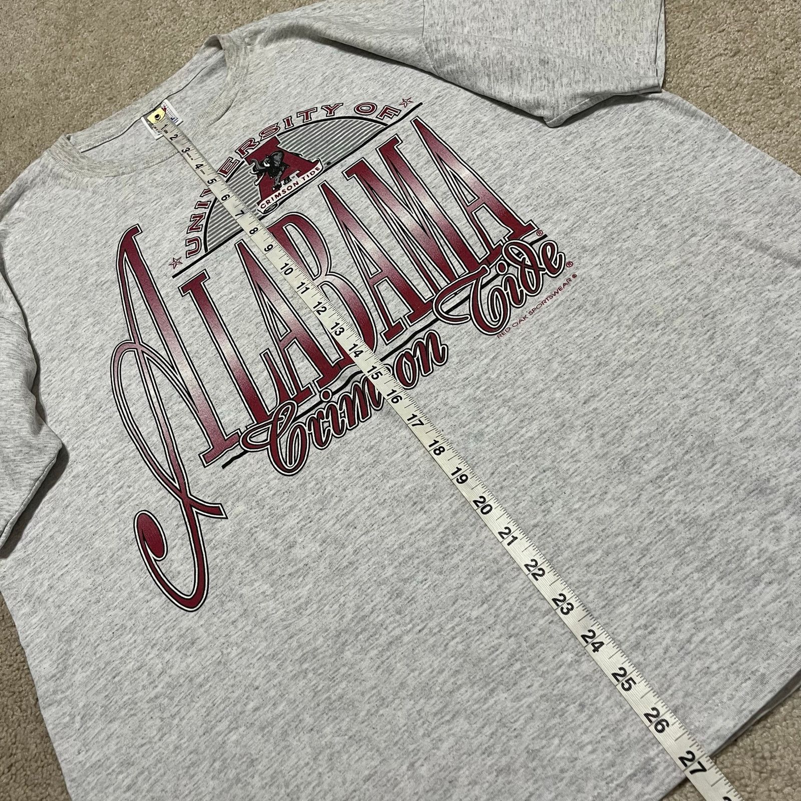 Jerzees Vintage Jerzees Alabama Crimson Tide Graphic Grey Shirt XL Size US XL / EU 56 / 4 - 5 Thumbnail