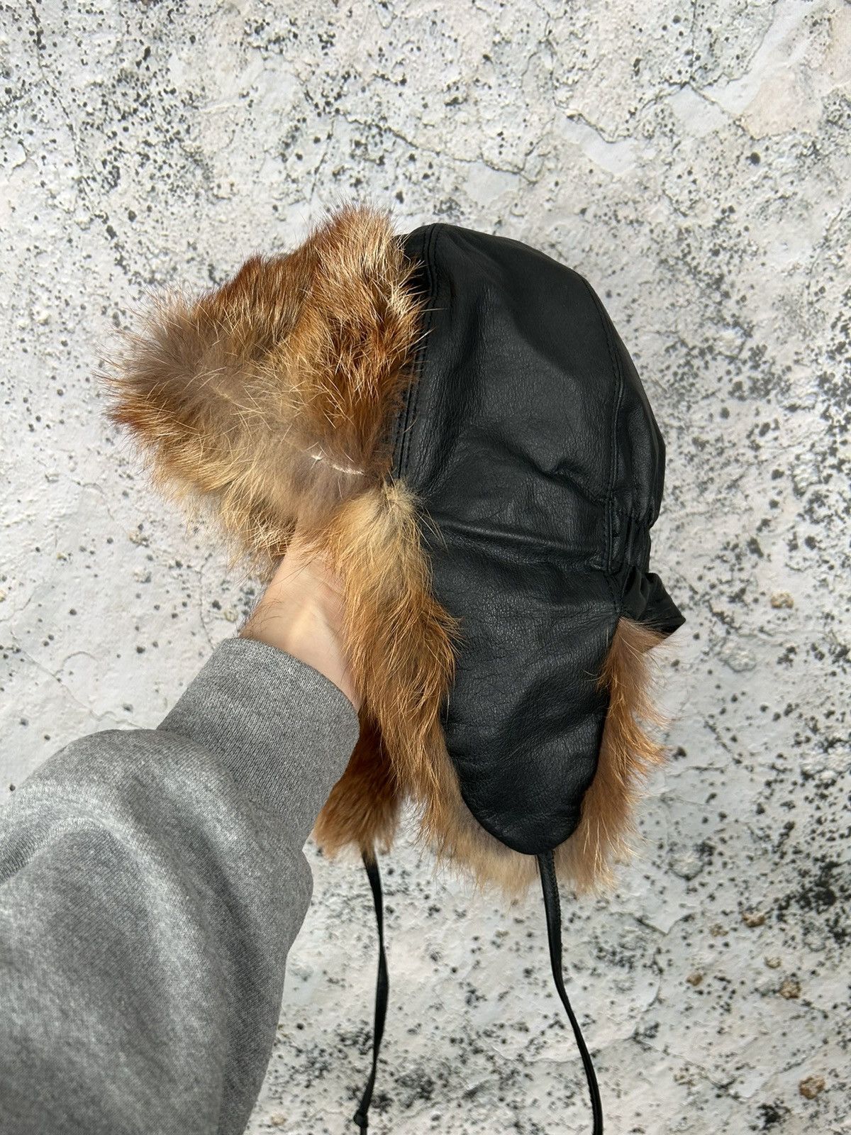 Leather Vintage Trapper Faux Leather Hat Avantgarde 90s Archive Size ONE SIZE - 1 Thumbnail