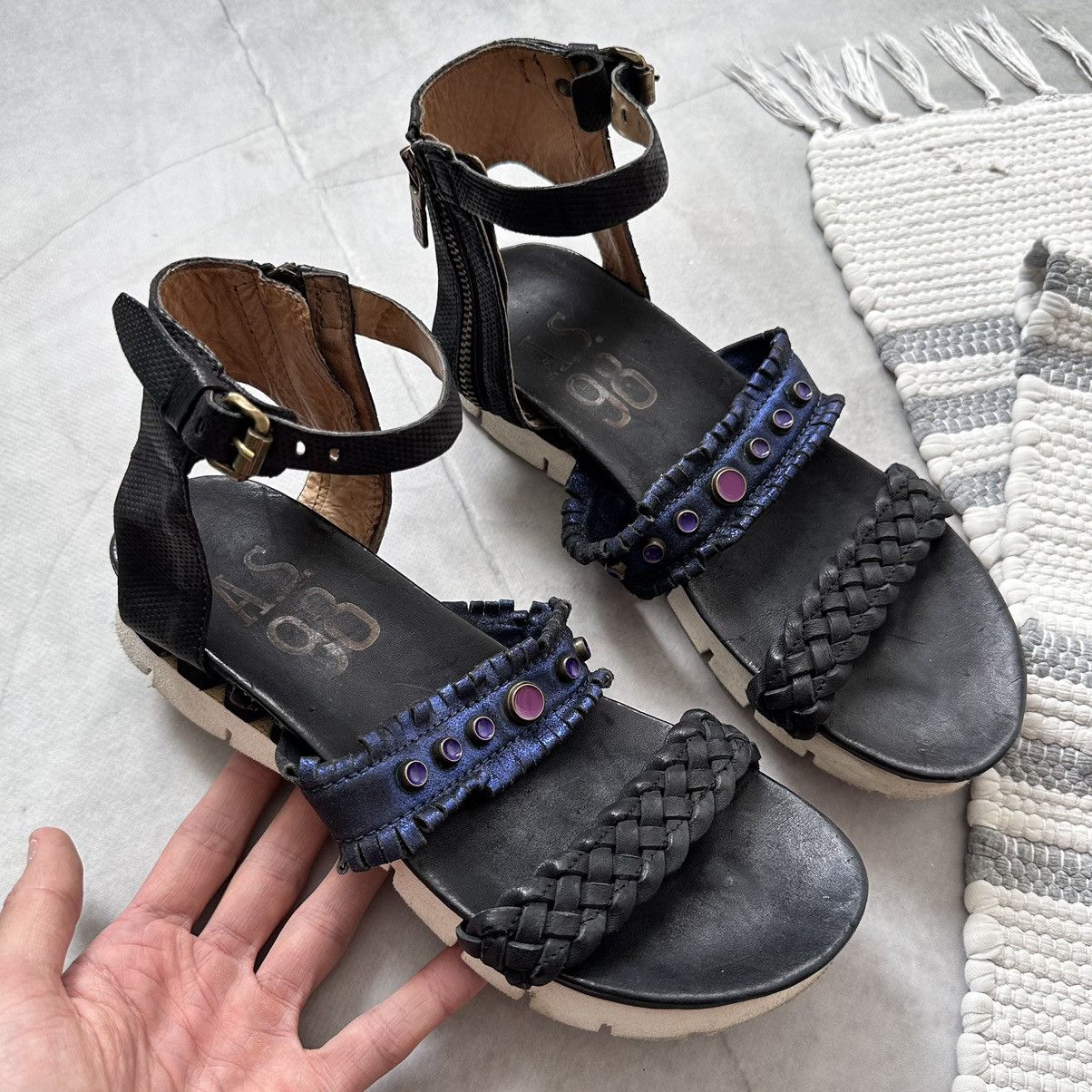 A.S.98 RARE As 98 Airstep Vintage Studded Sandals Sneakers Size US 9 / IT 39 - 2 Thumbnail