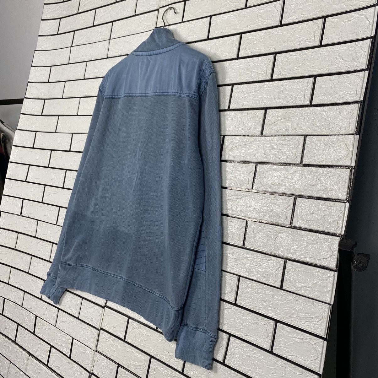 Japanese Brand Vintage Indigo Sweatshirt Half Button Fat Face Size US L / EU 52-54 / 3 - 12 Thumbnail