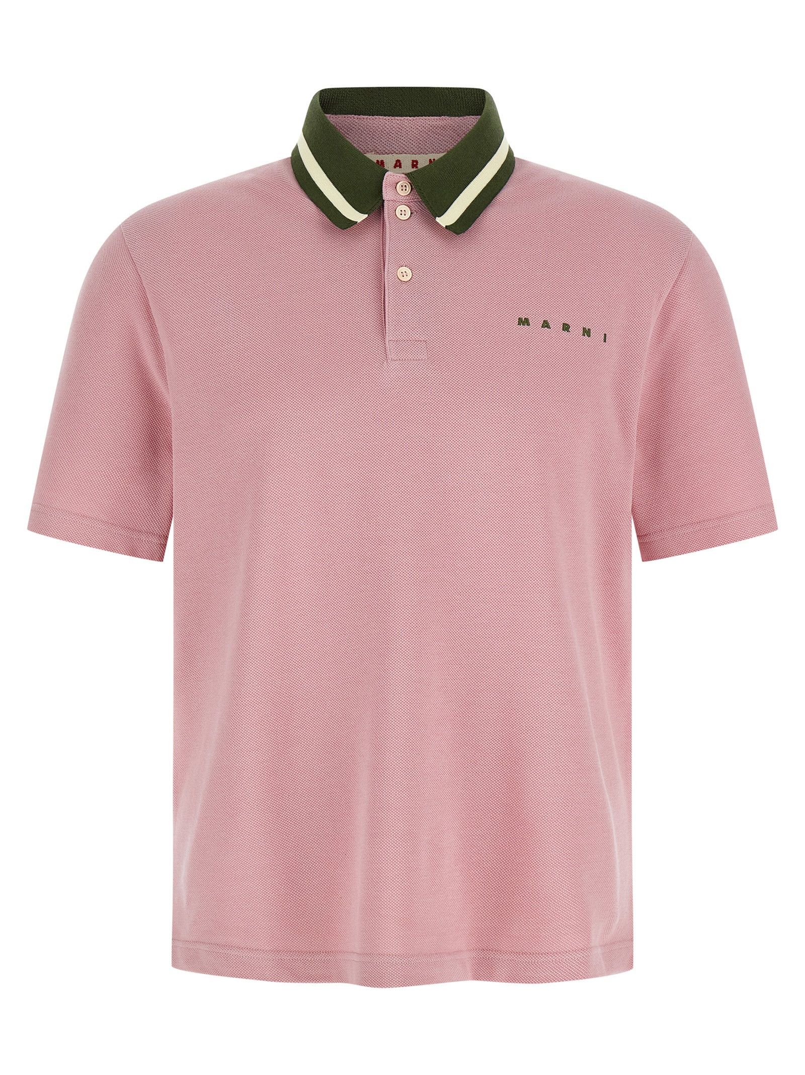 Marni Piqué cotton polo shirt Size US XL / EU 56 / 4 - 1 Thumbnail