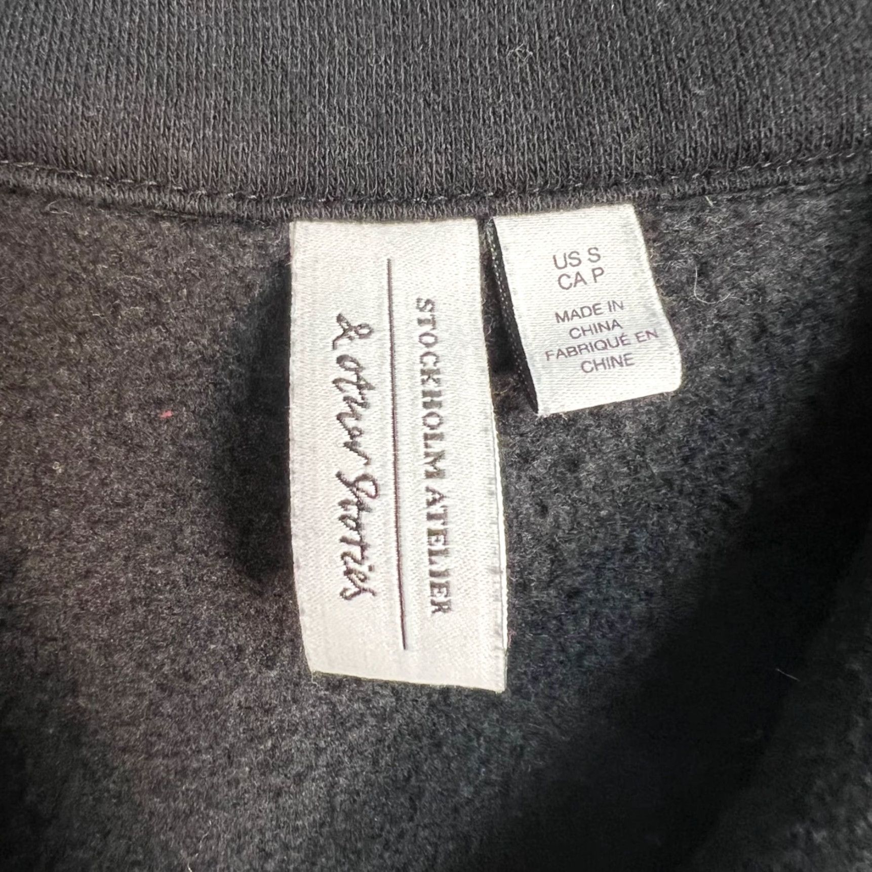& Other Stories VINTAGE & Other Stories Womens Small Black Long Sleeve Shirt Polo Heavyweight Size S / US 4 / IT 40 - 3 Thumbnail