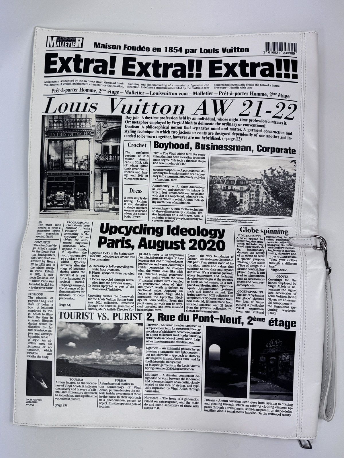 Louis Vuitton TOURIST VS. PURIST 2021 NEWSPAPER CLUTCH Size ONE SIZE - 5 Thumbnail