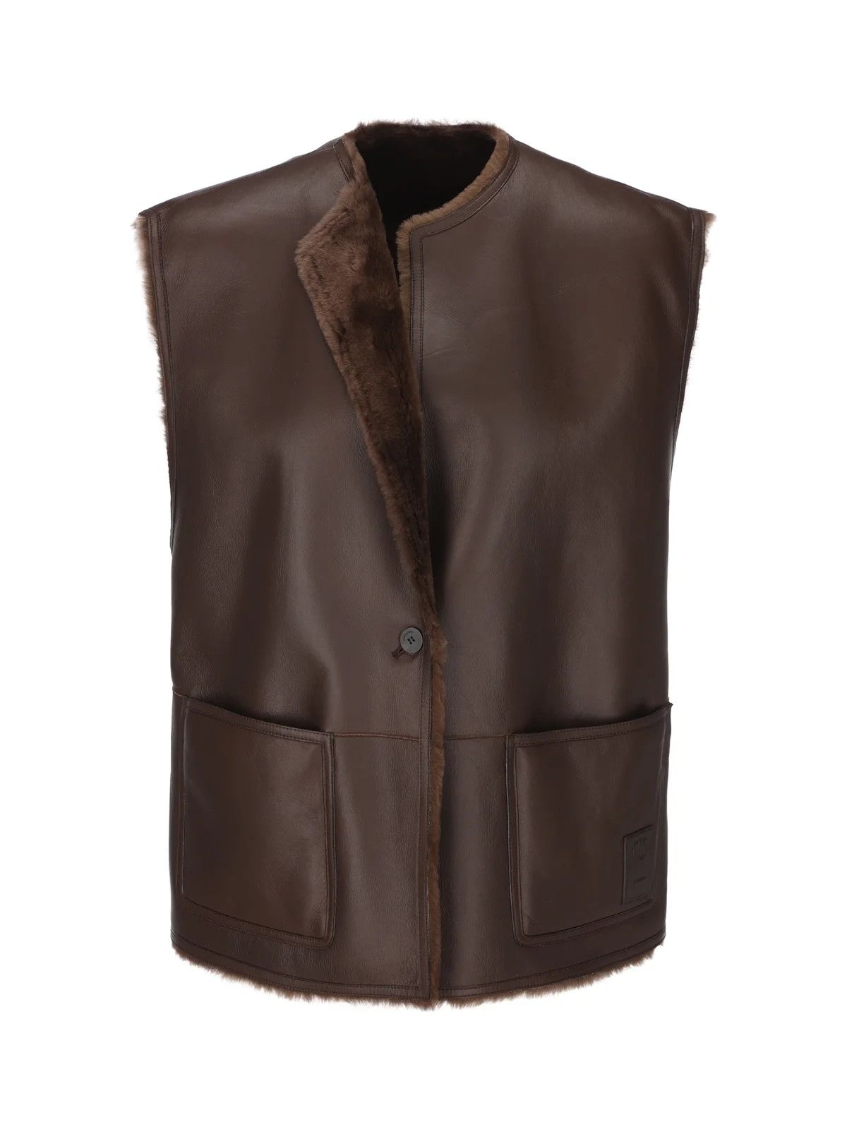 Salvatore Ferragamo o1s1rm1224 Vest in Brown Size XL / US 12-14 / IT 48-50 - 1 Thumbnail