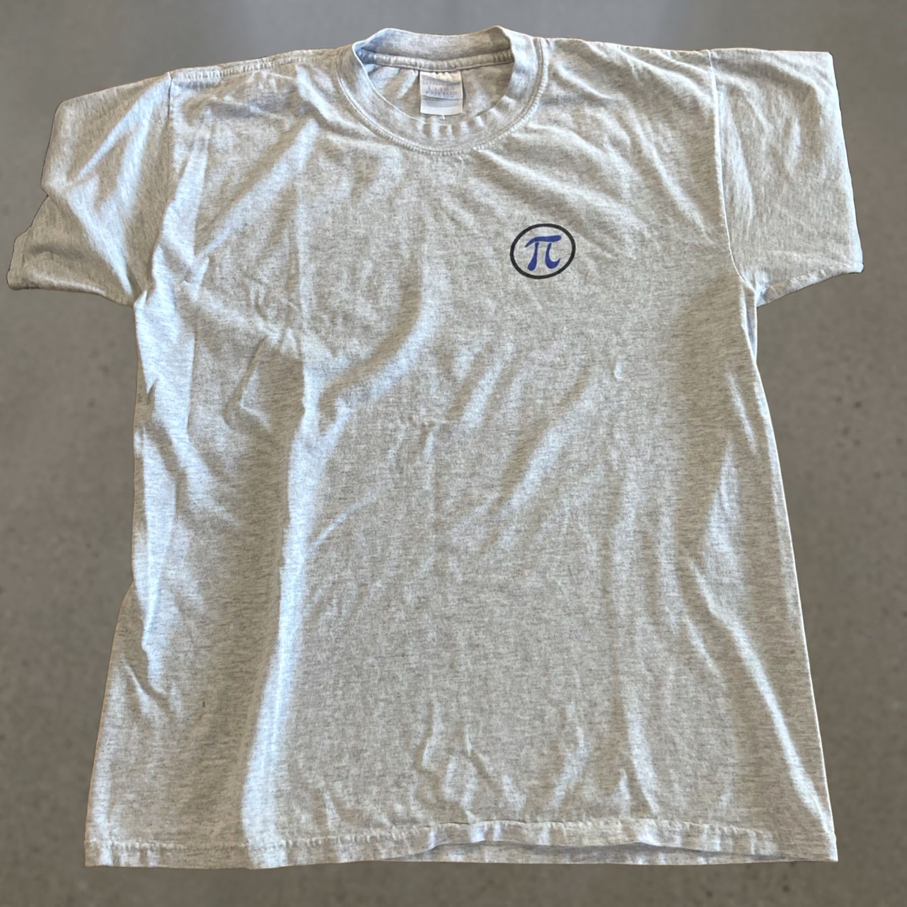Vintage VINTAGE Bella + Canvas 3001 Shirt Adult Large Gray Pi Day T-Shirt Crew Neck Short Sleeve Mens Size US L / EU 52-54 / 3 - 1 Thumbnail