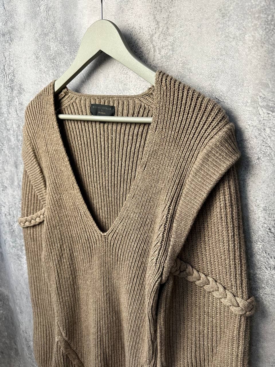 REVOLVE Michael Costello x Revolve Knit Sweater Dress Braided Detail Size XL / US 12-14 / IT 48-50 - 8 Thumbnail