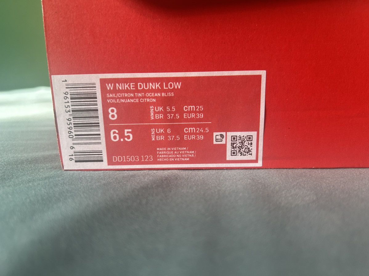 Nike Nike Dunk Low Ocean Bliss 2023 Size US 8 / IT 38 - 6 Thumbnail