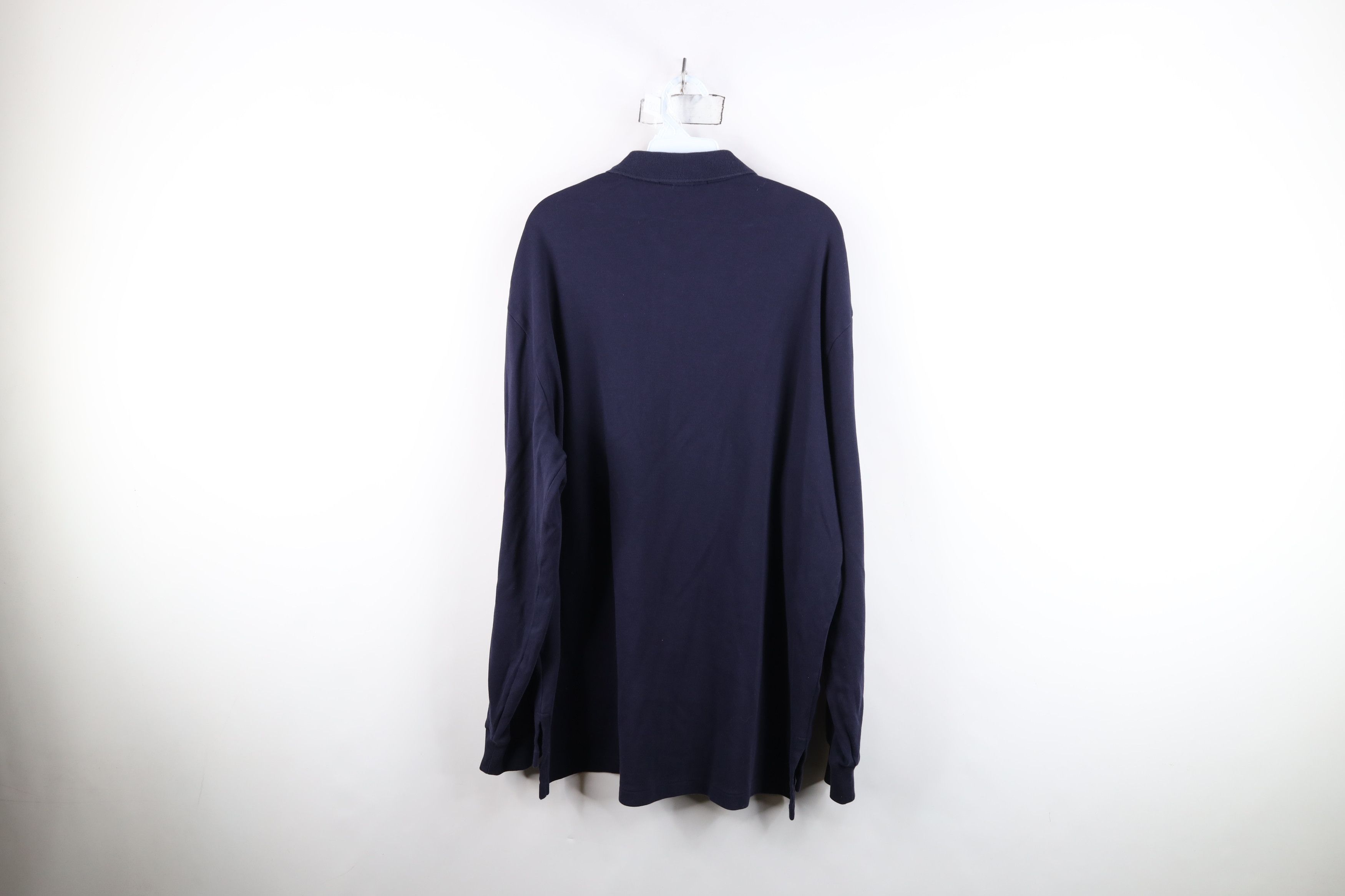 Ralph Lauren Vintage 90s Ralph Lauren Cotton Long Sleeve Rugby Polo Blue Size US XL / EU 56 / 4 - 11 Thumbnail
