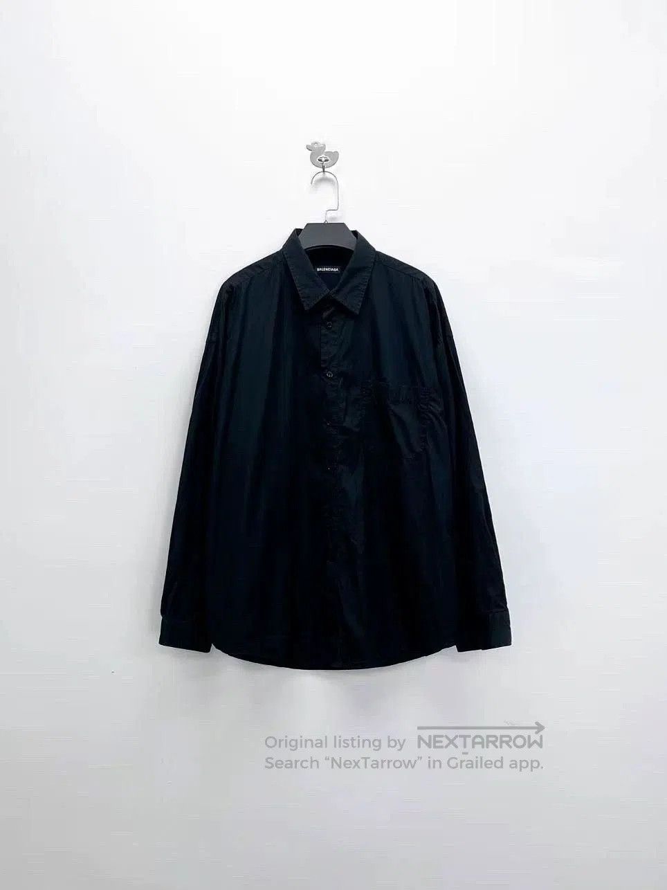 Balenciaga balenciaga black oversized shirt jacket. Size US M / EU 48-50 / 2 - 1 Thumbnail