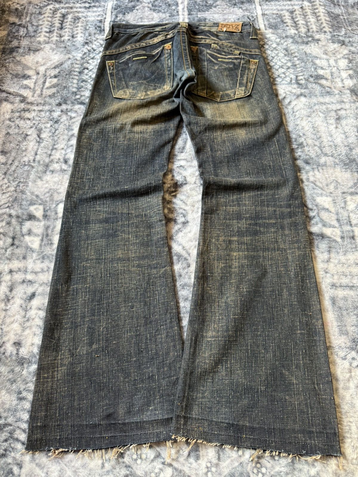 GOSTAR DE FUGA × Hysteric Glamour × Japanese Brand Drive Jeans Japan Mud Wash Low Rise Flared Jeans Size US 26 / EU 42 - 2 Thumbnail