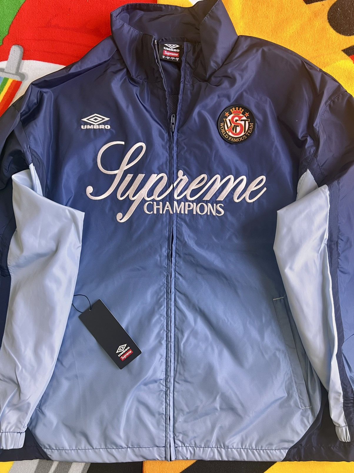Supreme Umbro Gradient Track Jacket Navy Supreme Umbro