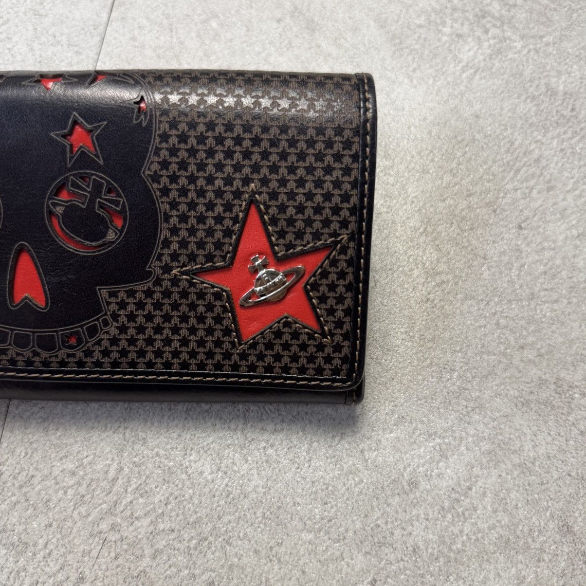 Vivienne Westwood Vivienne westwood Skull Star Orb Leather Long Wallet Size ONE SIZE - 3 Thumbnail