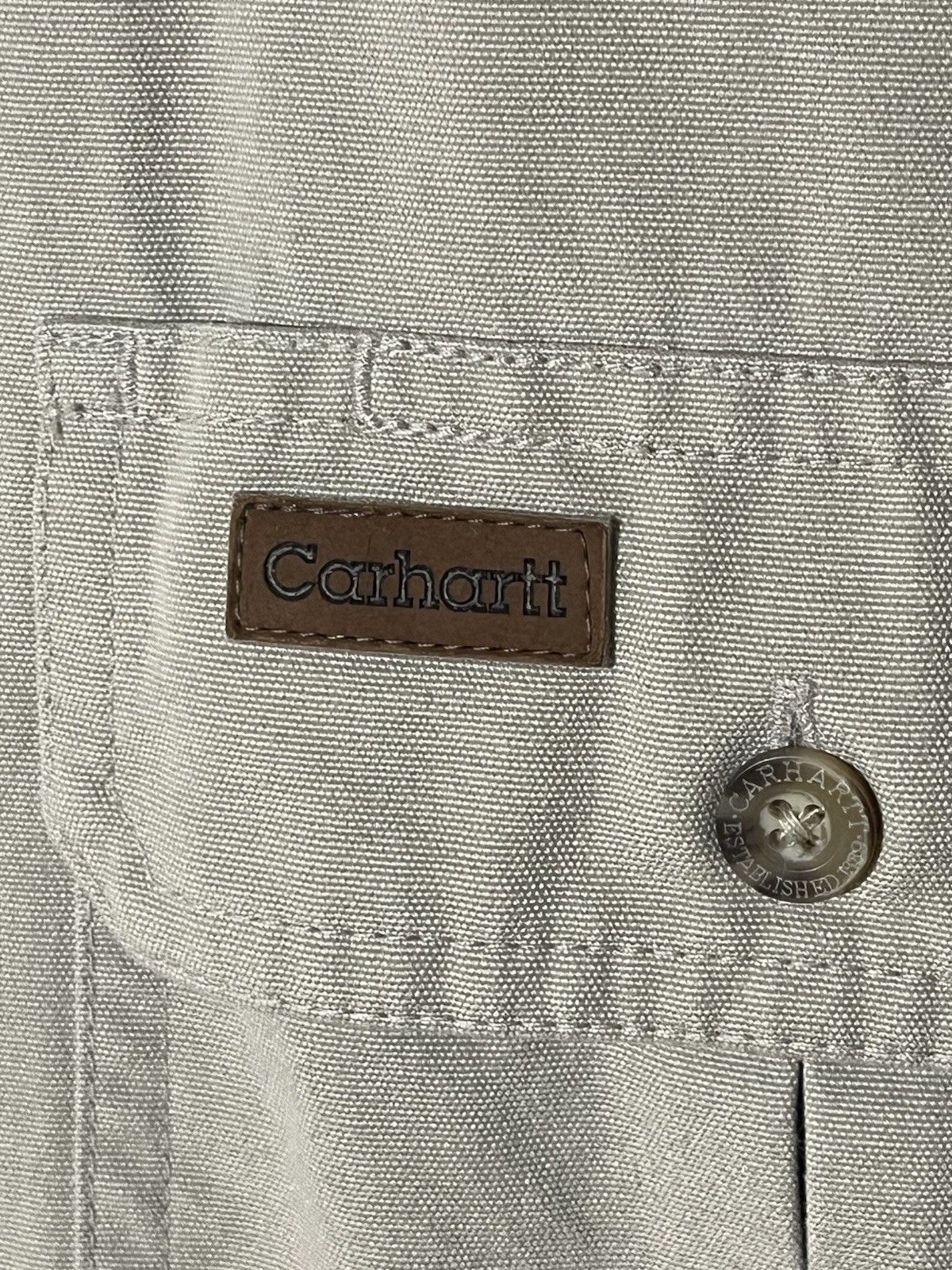 Carhartt Carhartt Canvas Shirt Overshirt Shacket Size US XXL / EU 58 / 5 - 4 Thumbnail