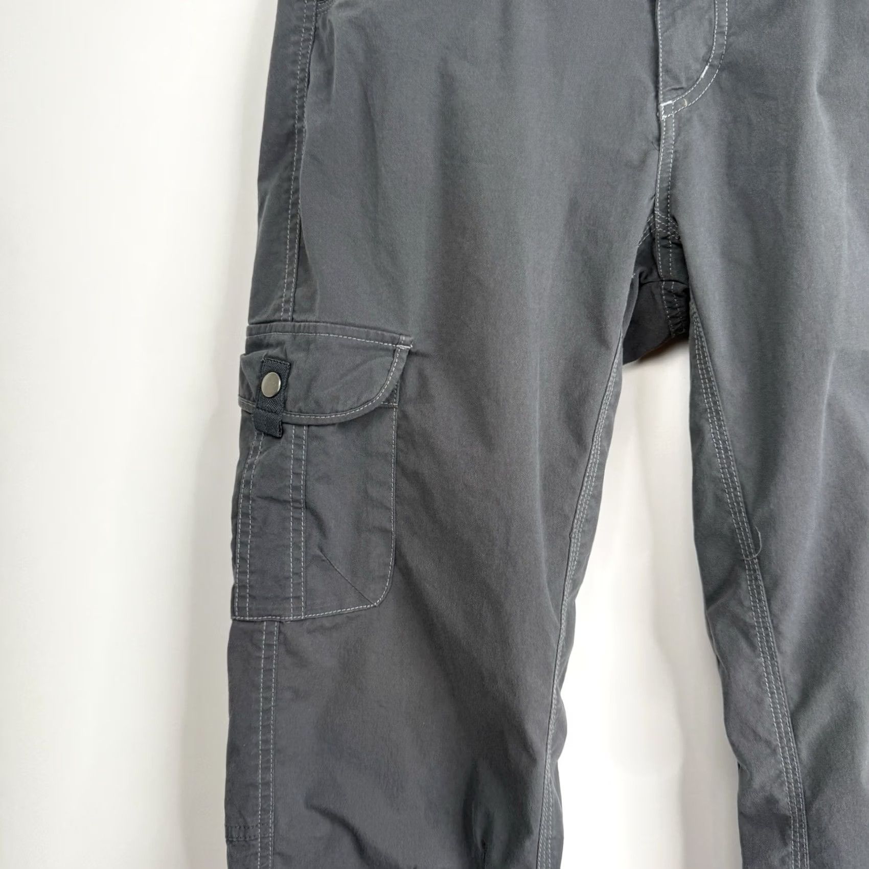 Vintage Kuhl Pants Women 8 Regular Roll Up Cargo Pockets UPF Grey 32x32.5 Size 30" / US 8 / IT 44 - 3 Thumbnail