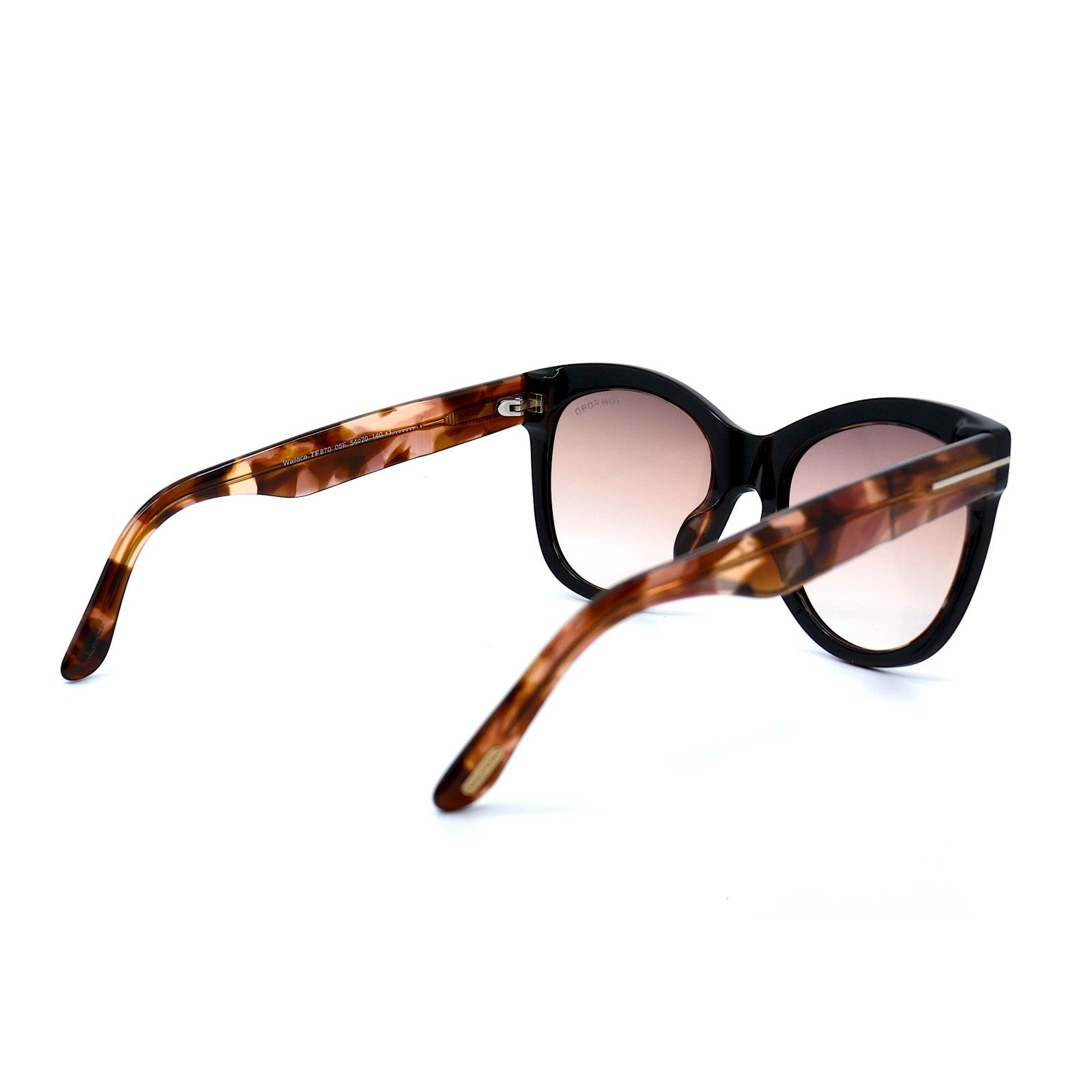 Tom Ford TOM FORD WALLACE TF870 05F BLACK/ HAVANA BROWN SUNGLASSES Size ONE SIZE - 5 Thumbnail