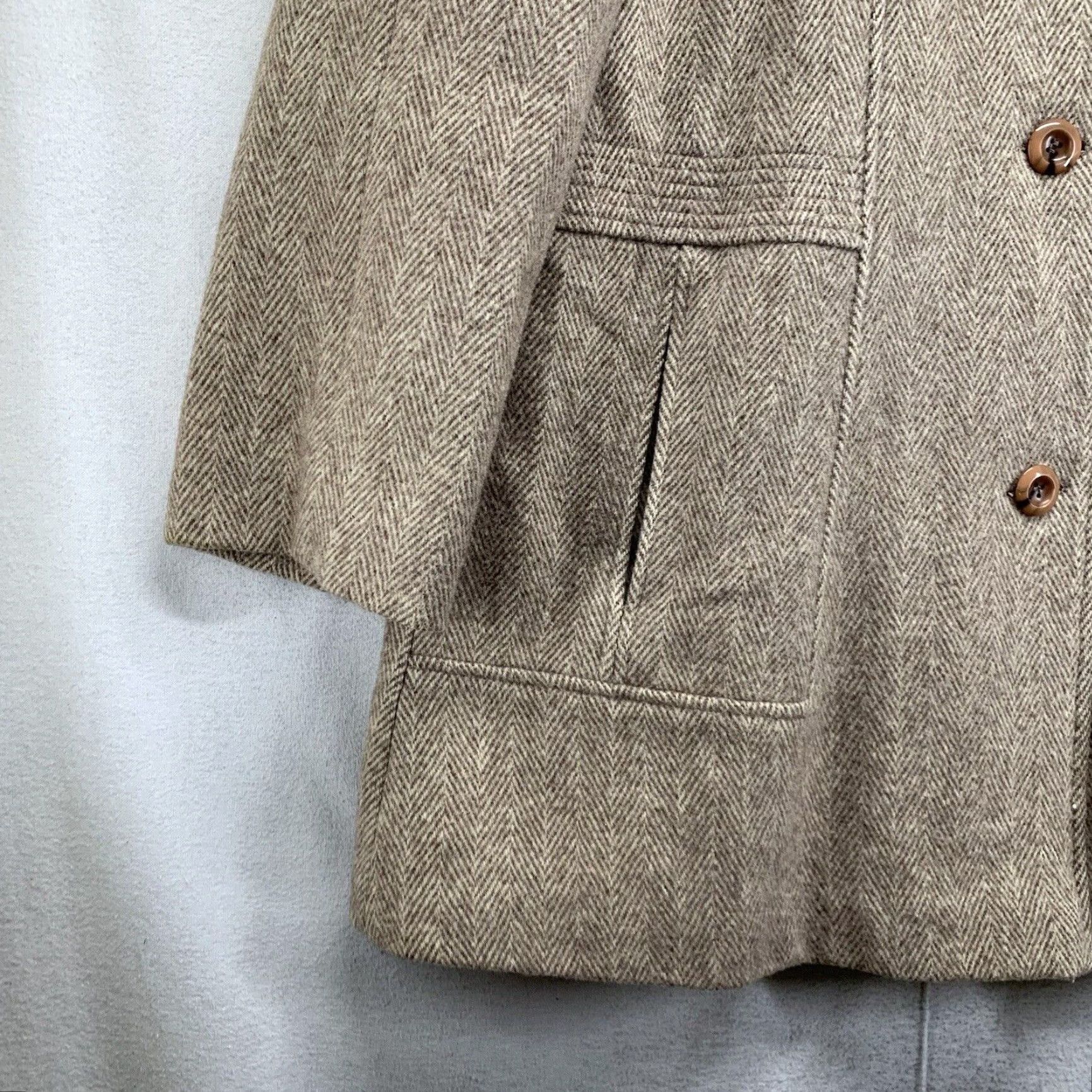 Vintage VINTAGE Herman Kay Coat Woman Pea Coat Wool Beige 80% wool 20% Nylon 43x32 Size M / US 6-8 / IT 42-44 - 7 Thumbnail