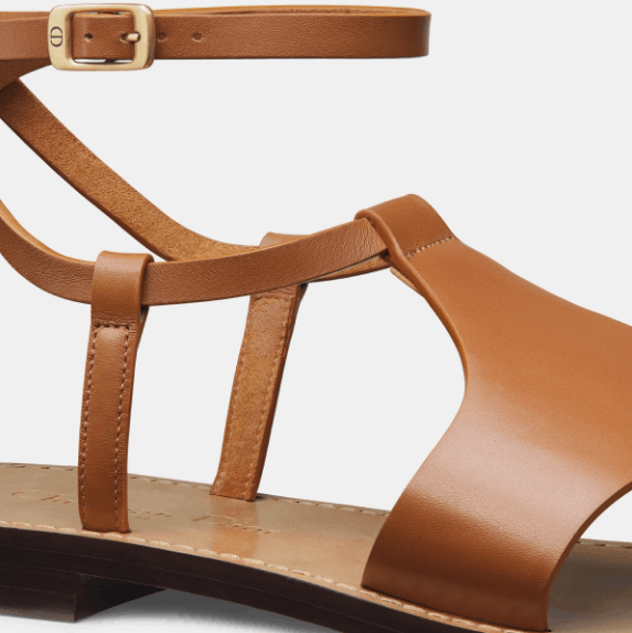 Dior o1w1db10725 KCO023 Sun Thong Sandals in Camel Size US 10 / IT 40 - 4 Thumbnail