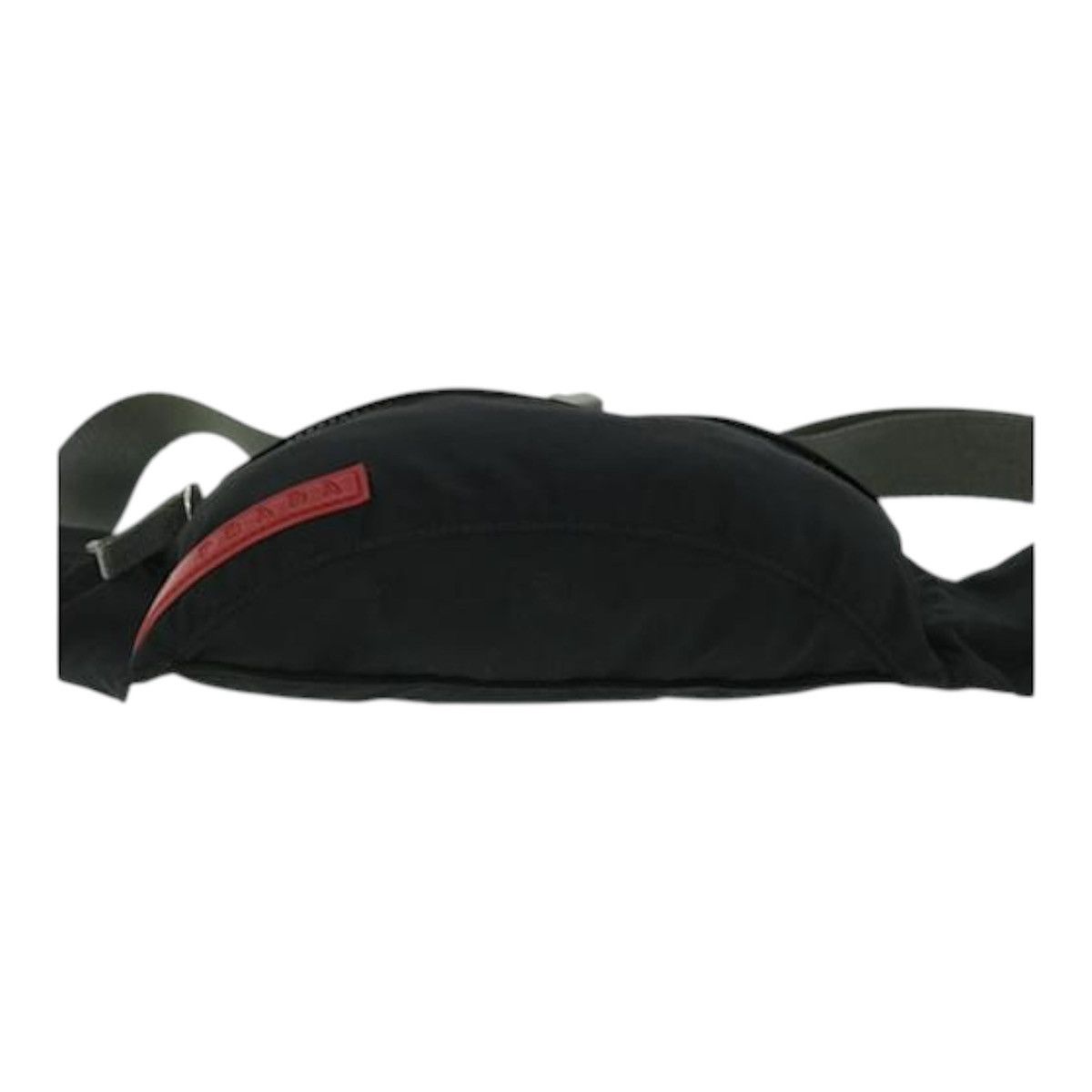 Prada PRADA Sports Waist Bag Nylon Black Red Size ONE SIZE - 3 Thumbnail