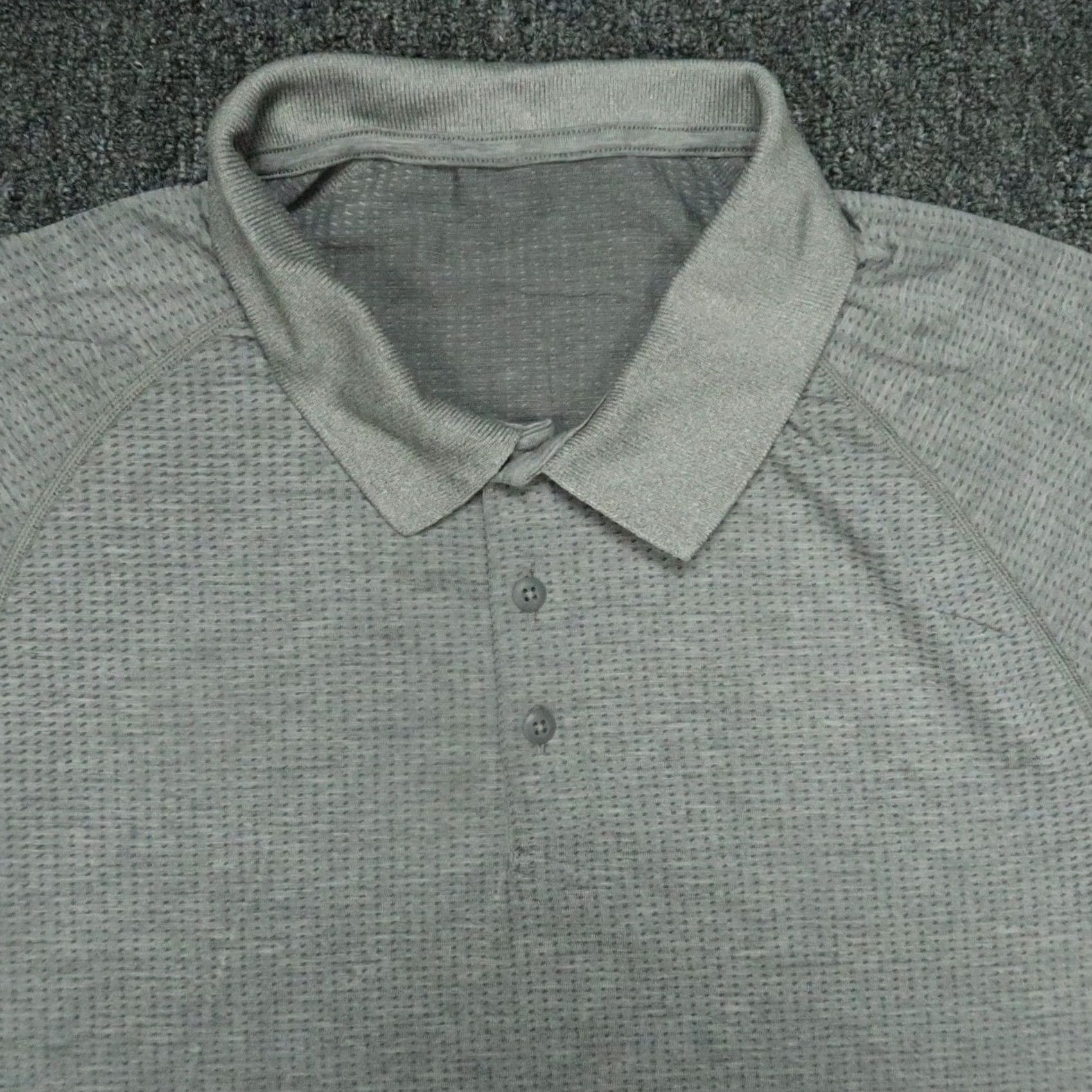 Lululemon Lululemon Polo Shirt Mens XL Gray Breathable Moisture Wicking Stretch Short Sleeve Polo Shirt Golf Tennis Activewear Casual Travel Mens XL Gray Size US XL / EU 56 / 4 - 2 Thumbnail