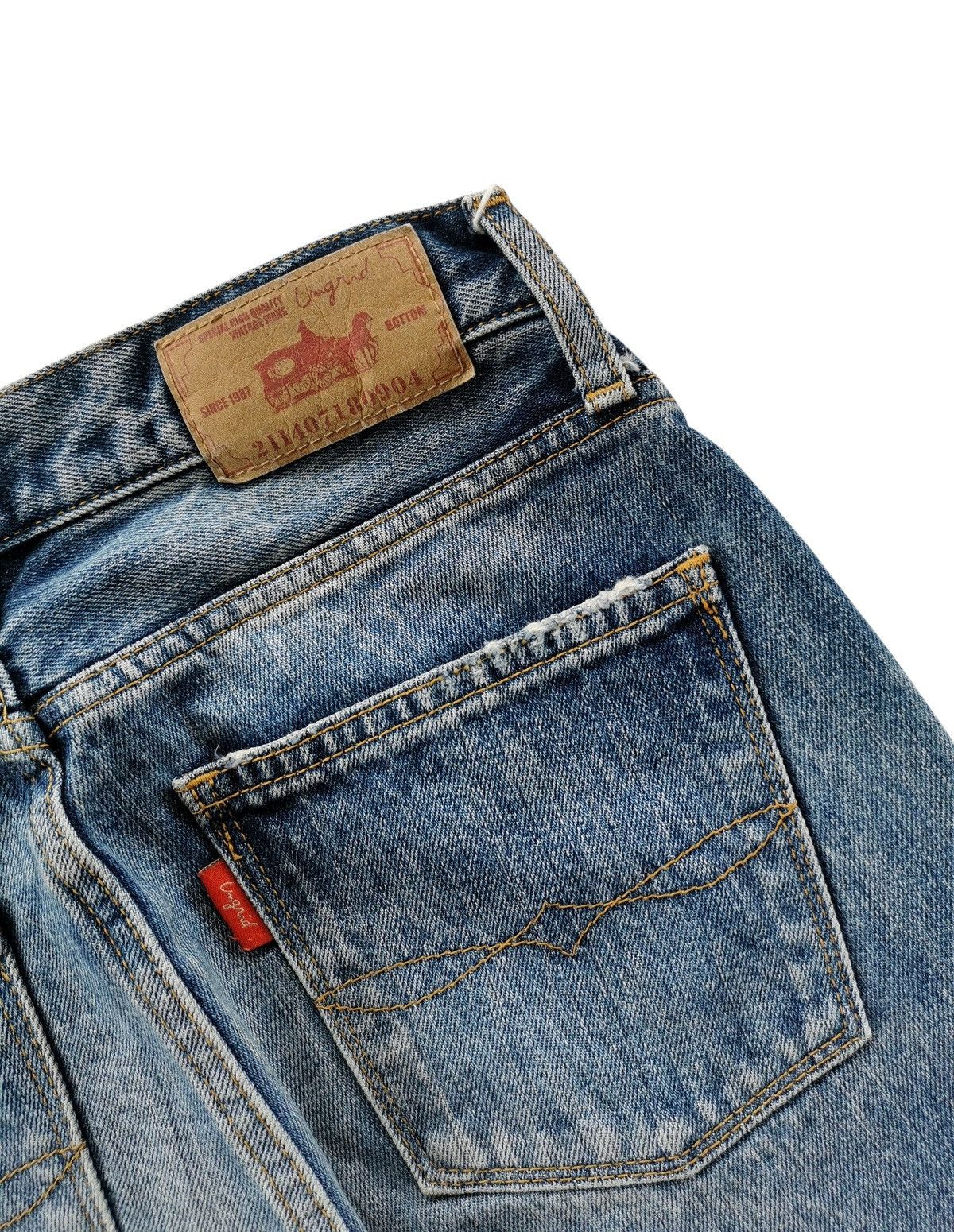 Takahiromiyashita The Soloist. Ungrid Flare Distressed Jeans Size US 27 - 9 Thumbnail