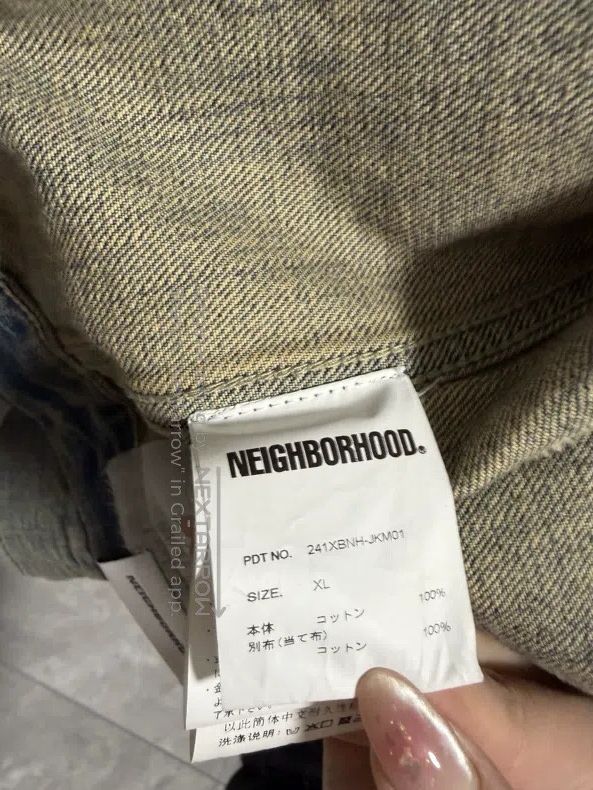 Neighborhood Neighborhood Collar Button Distressed Long Sleeve Denim Ja Size US XL / EU 56 / 4 - 6 Thumbnail