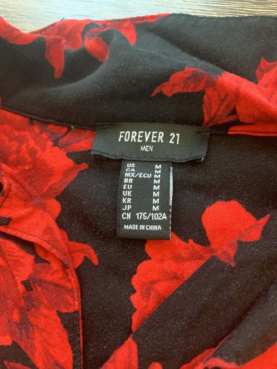 Forever 21 × Vintage Rose Button Down Shirt Size US M / EU 48-50 / 2 - 2 Thumbnail
