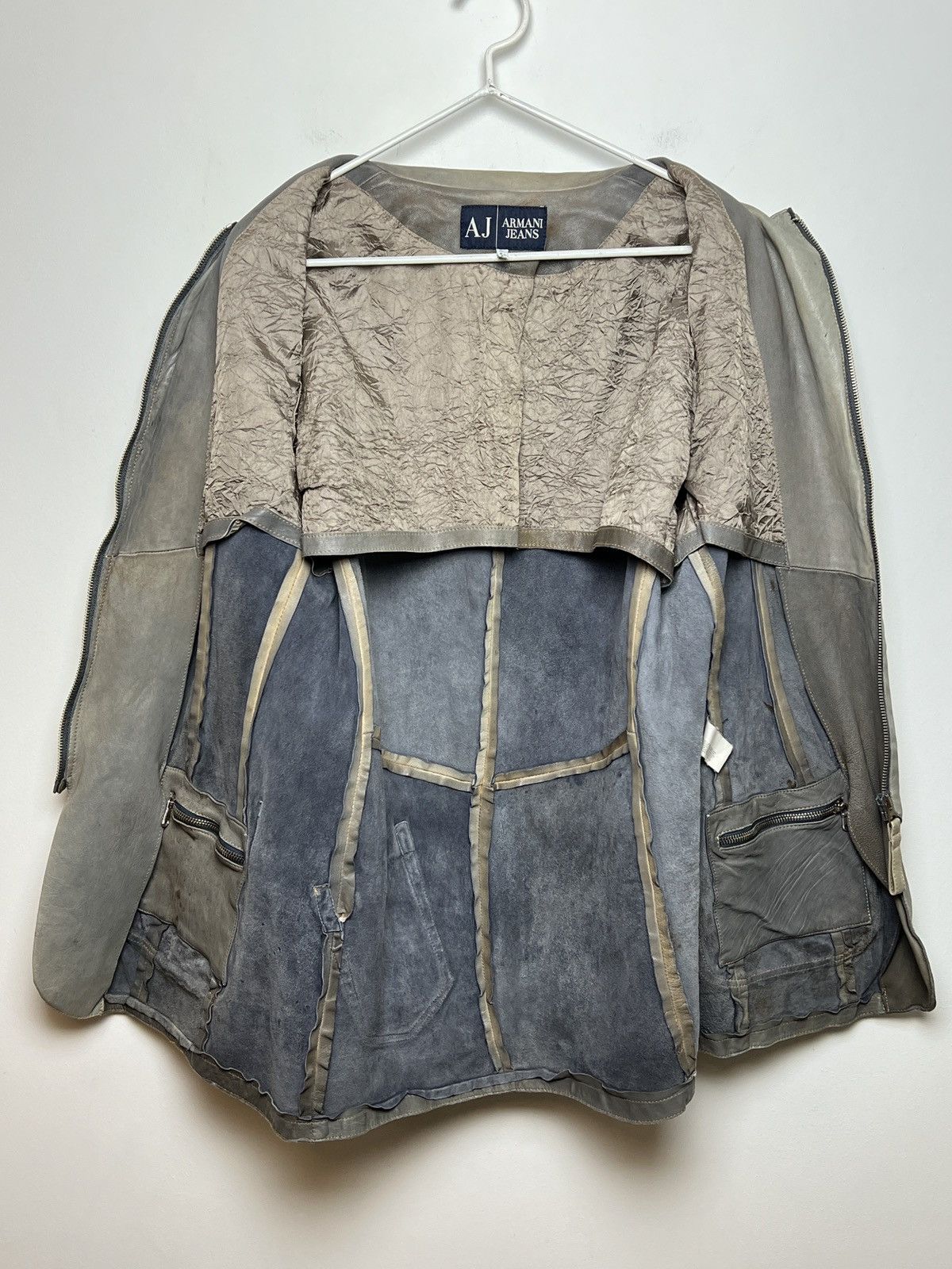 Giorgio Armani armani y2k patchwork leather jacket Size US M / EU 48-50 / 2 - 16 Thumbnail