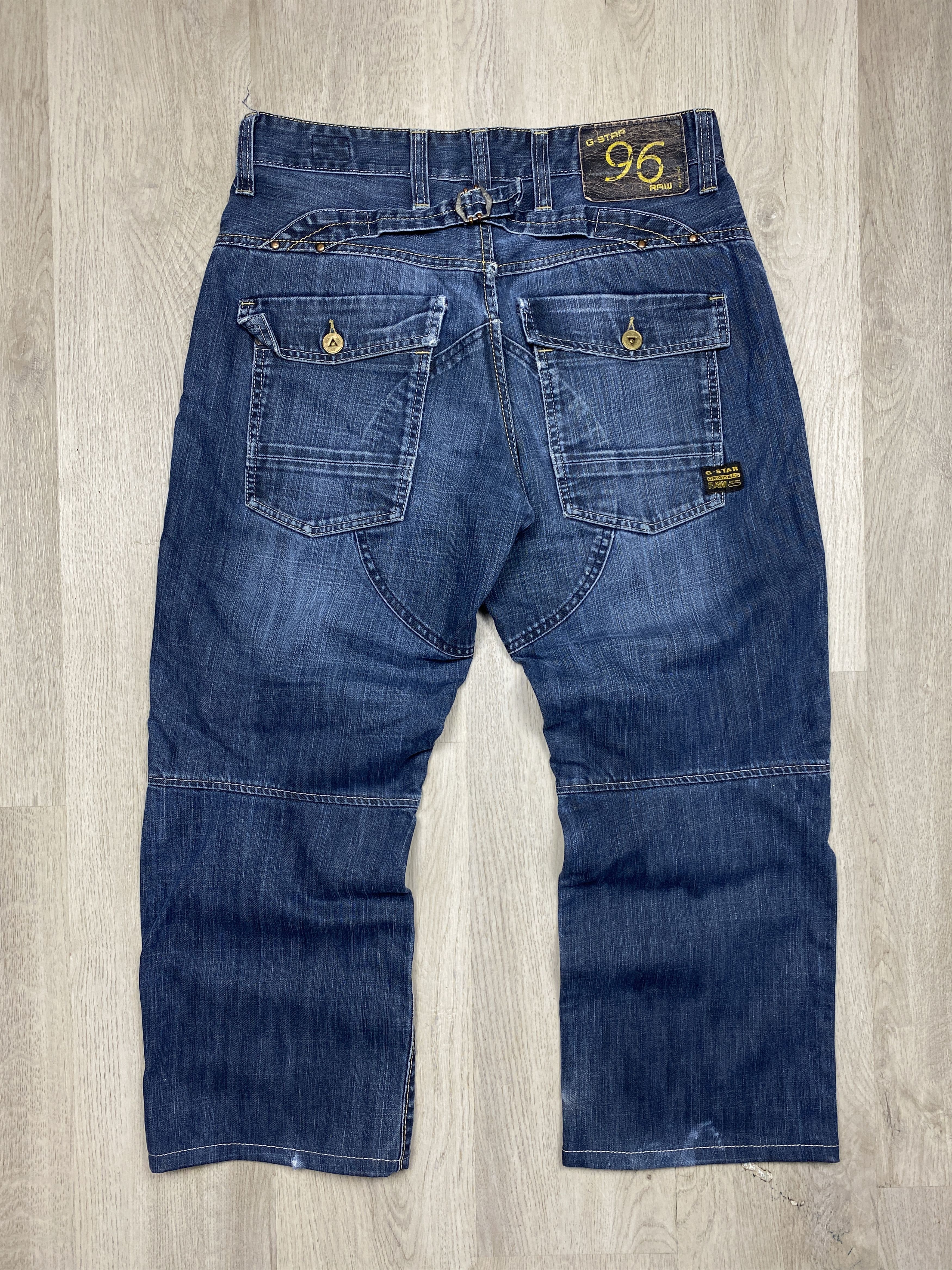 G-Star G Star Raw Mens Denim Pants Jeans Double Knee Size US 34 / EU 50 - 7 Thumbnail