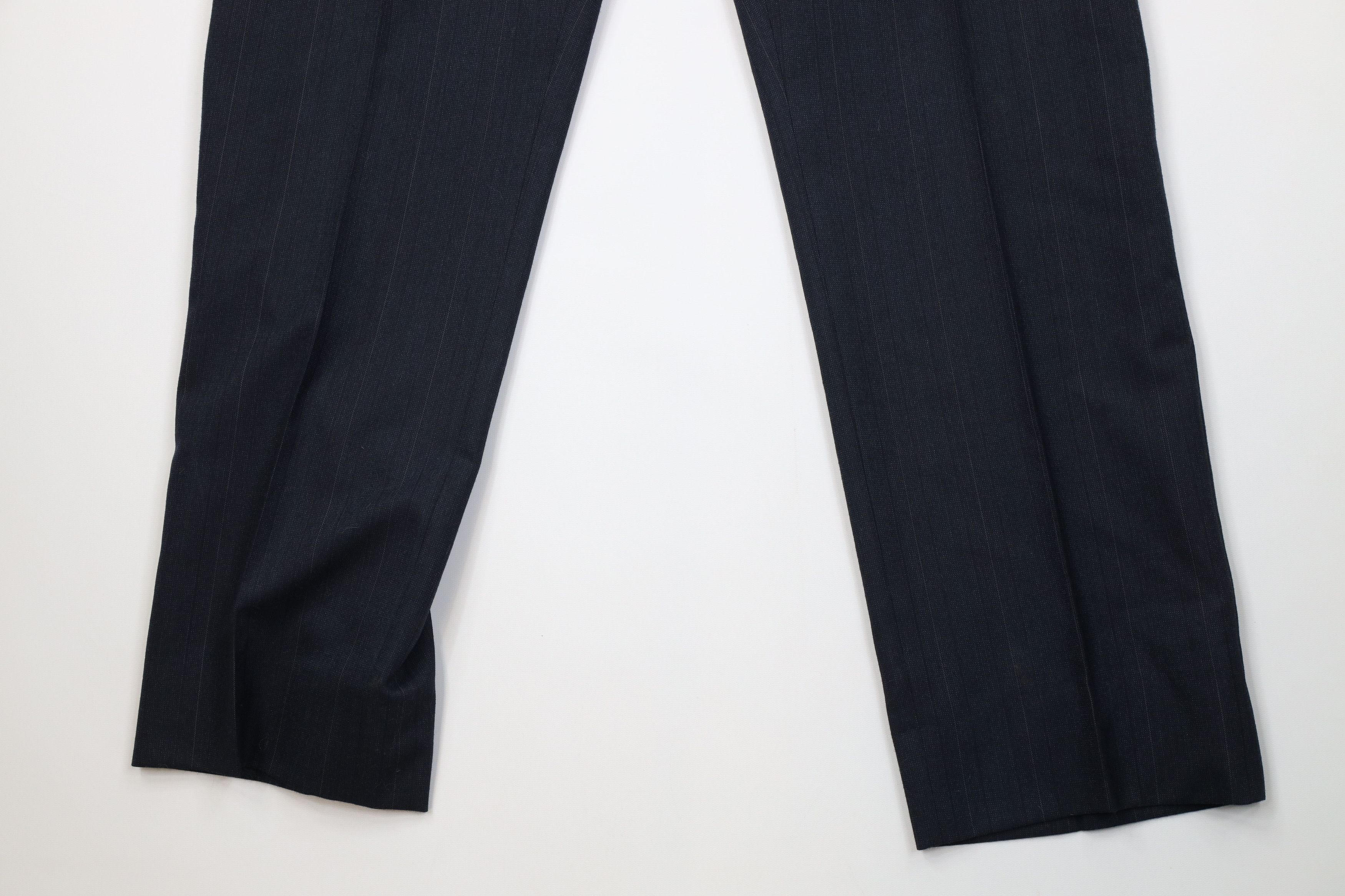 Vintage Vintage 70s Streetwear Pinstriped Wide Leg Chino Pants Size US 38 / EU 54 - 4 Thumbnail