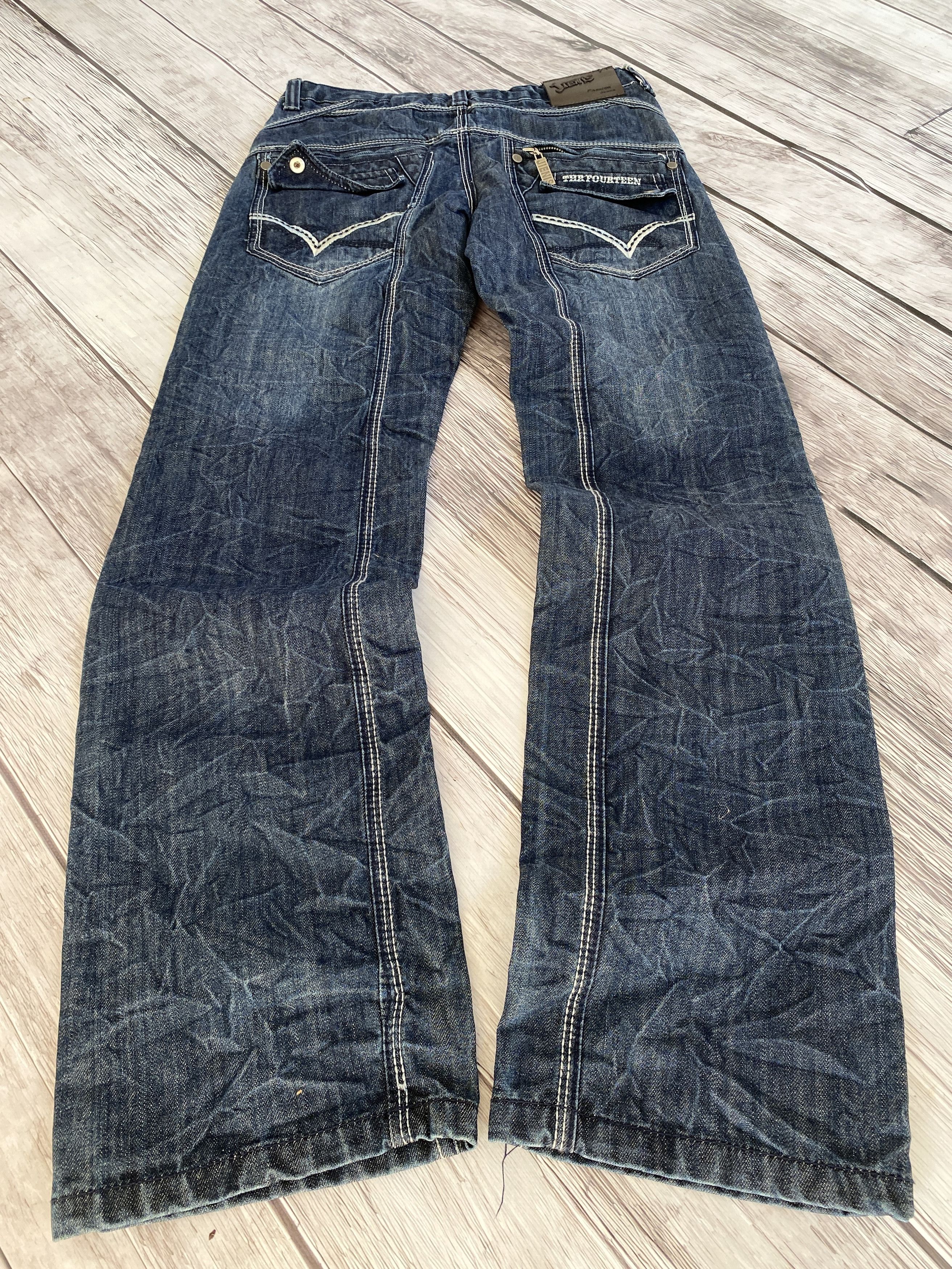 If Six Was Nine × Japanese Brand × Vintage Vintage Rick Owens Junya Watanabe Style Washed Jeans Size US 32 / EU 48 - 2 Thumbnail
