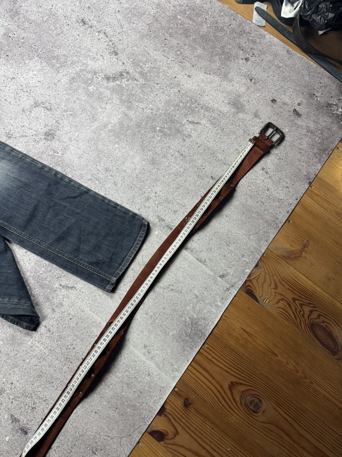 Vintage Diesel Japanese Style Archive Patchwork Leather Belt