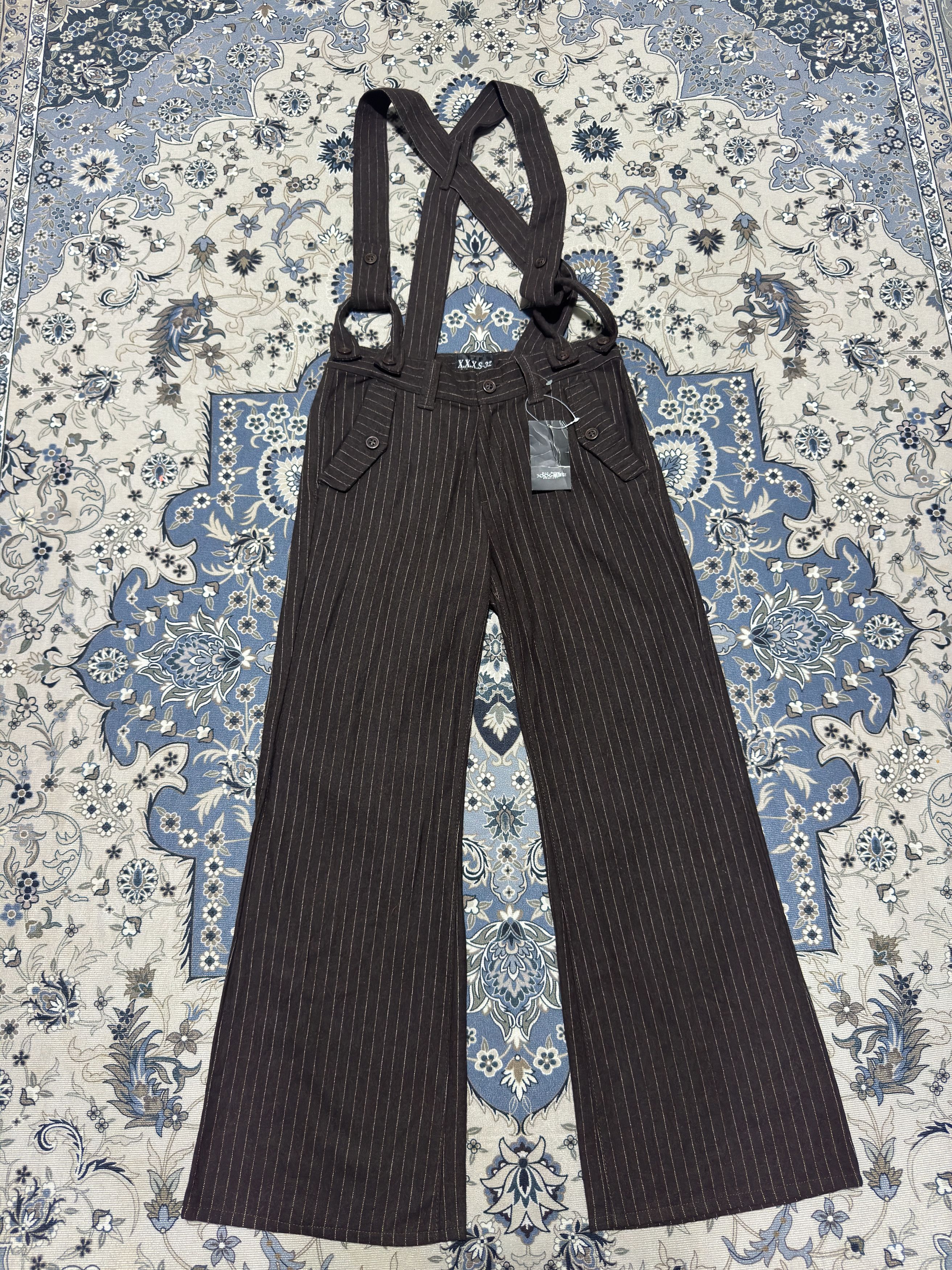 Japanese Brand × Vintage Japanese Brand HIT Project XXXS-S32 Flare Striped Wool Pants Size US 30 / EU 46 - 1 Thumbnail
