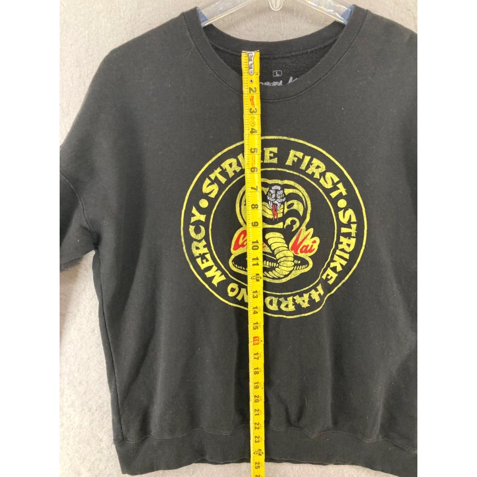 Ripple Junction Ripple Junction Sweatshirt Mens Large Black Cobra Kai Strike First Size US S / EU 44-46 / 1 - 5 Thumbnail